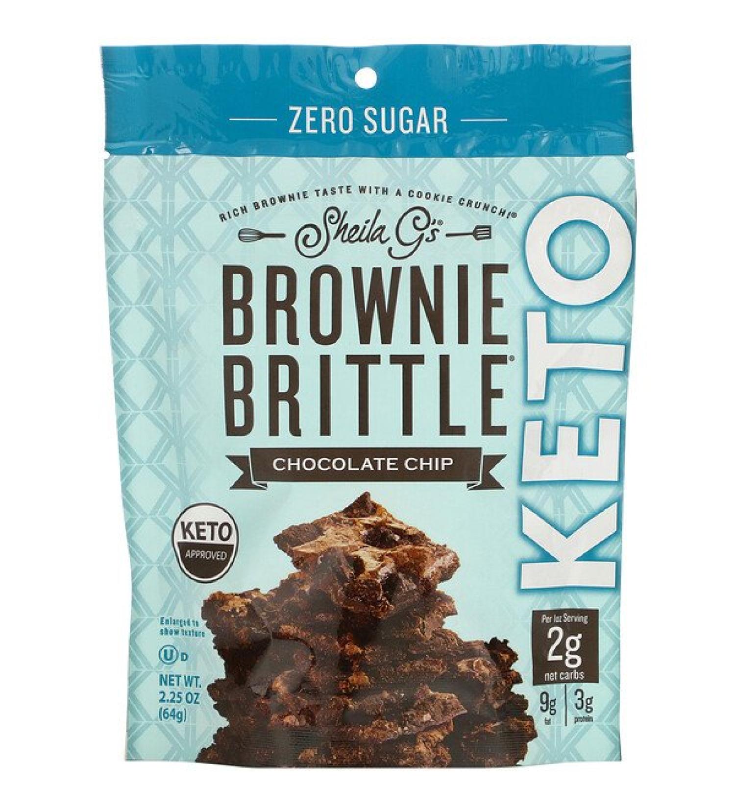 Sheila G's Brownie Brittle Keto Chocolate Chip 2.25 oz (64 g)