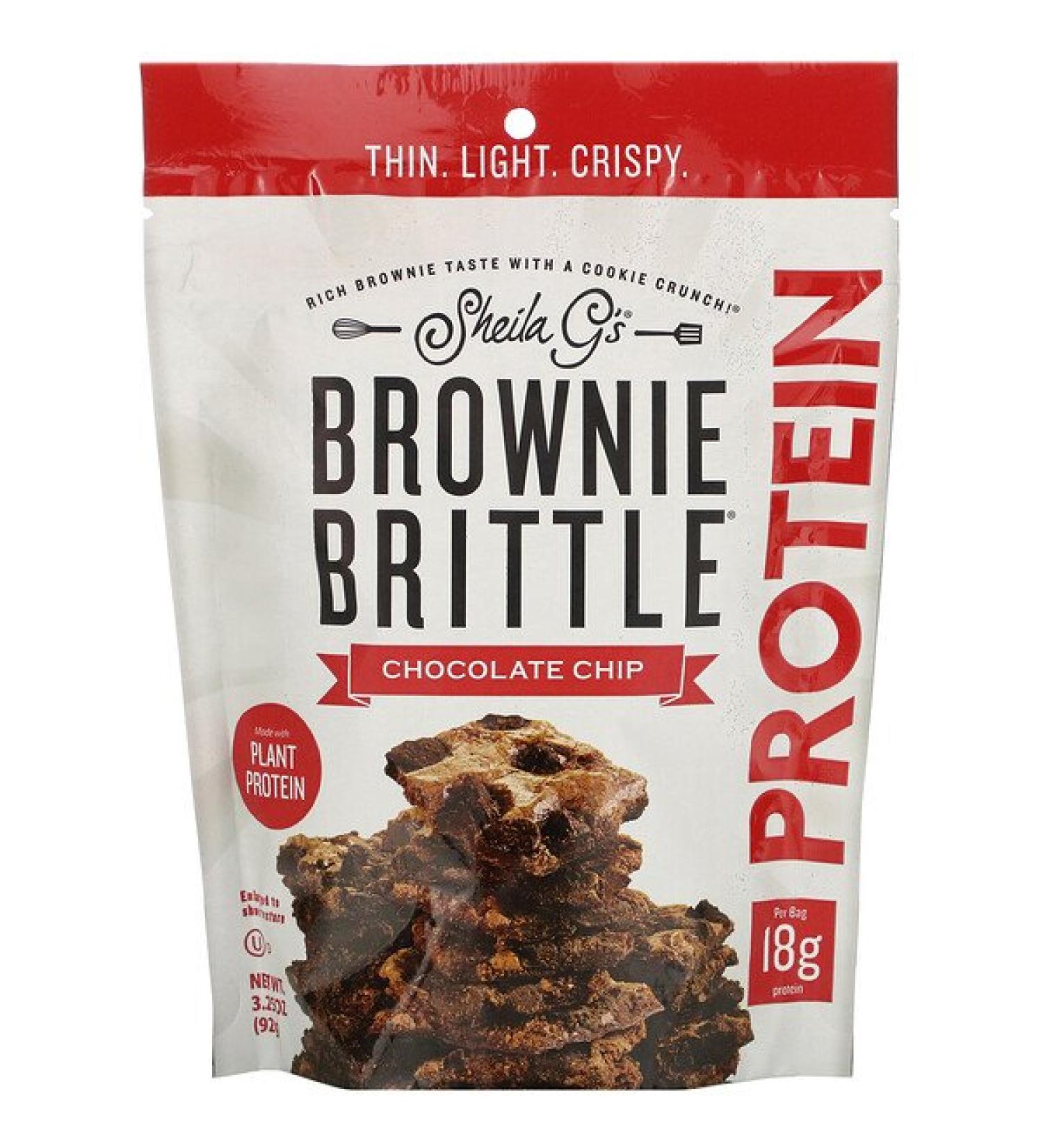 Sheila G's Brownie Brittle Protein  Chocolate Chip 3.25 oz (92 g)