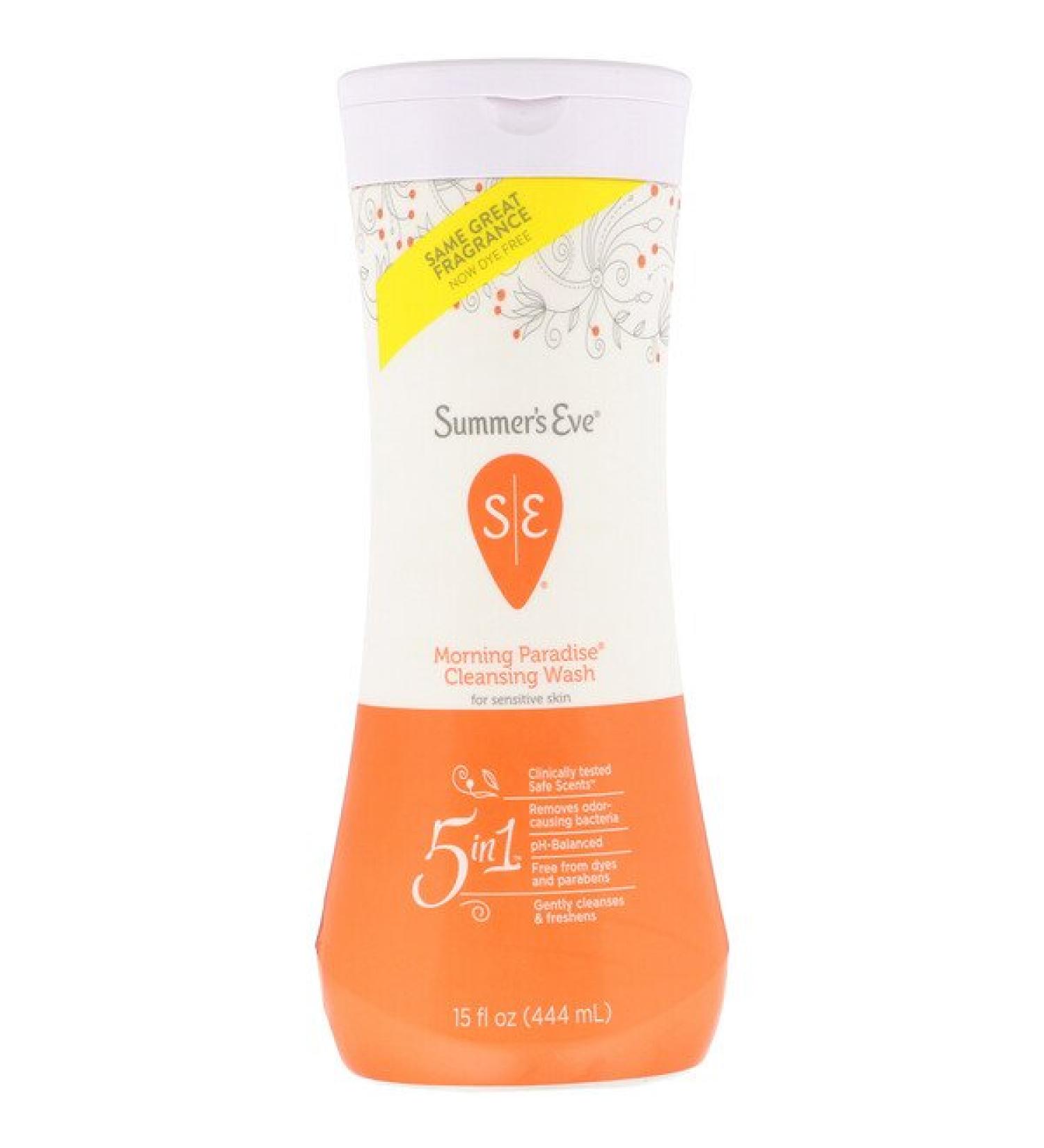 Summer's Eve 5 in 1 Cleansing Wash Morning Paradise 15 fl oz (444 ml)