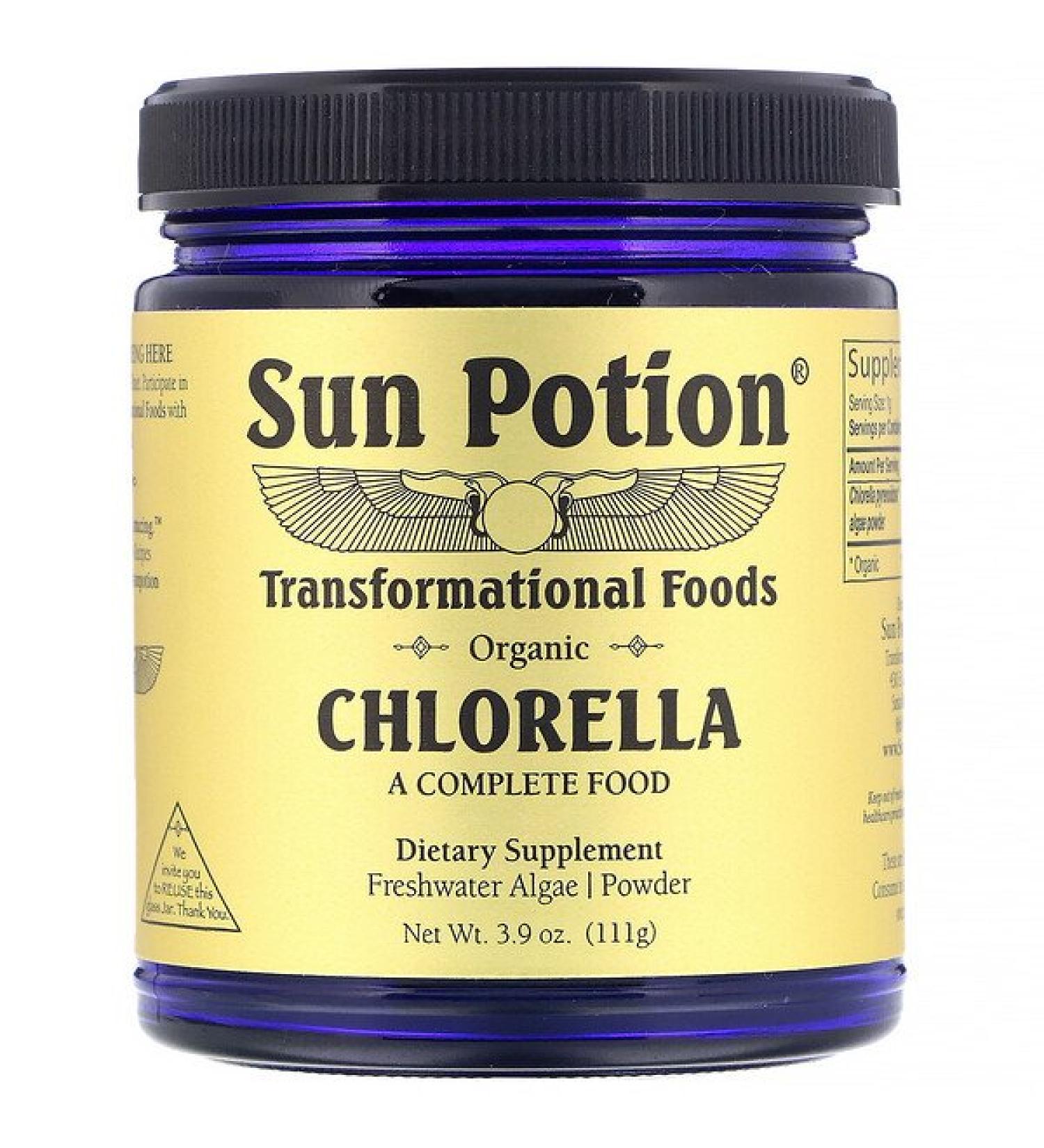 Sun Potion Chlorella Powder Organic 3.9 oz (111 g)
