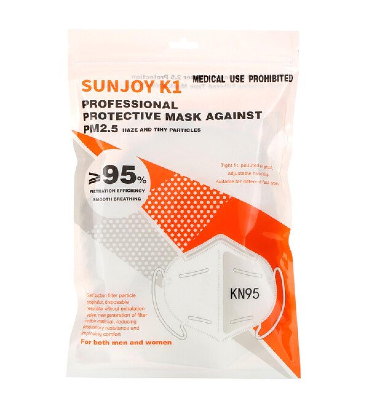 SunJoy KN95 Professional Protective Disposable Face Mask 10 Pack