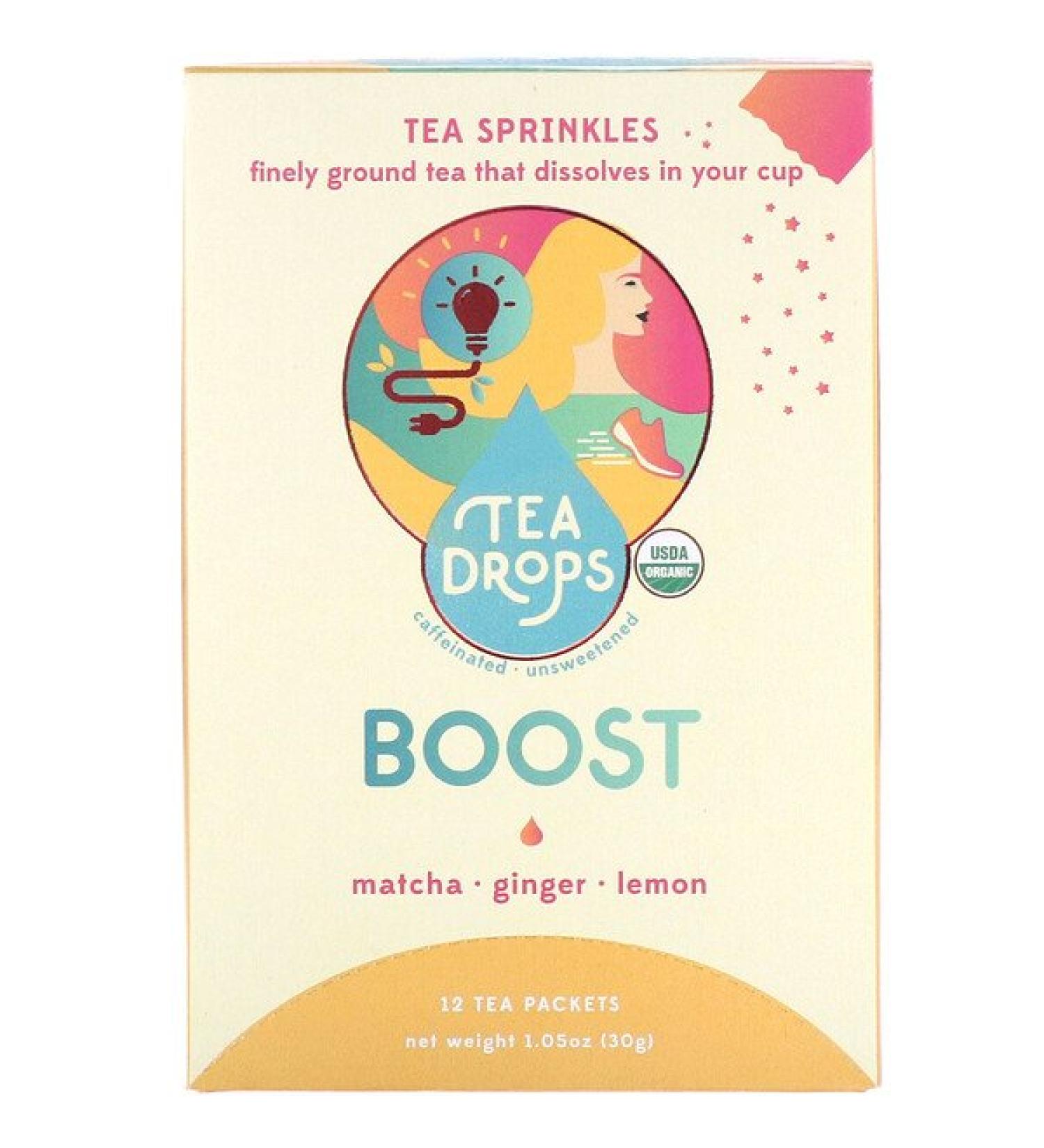 Tea Drops Tea Sprinkles Boost 12 Tea Packets 1.05 oz (30 g)