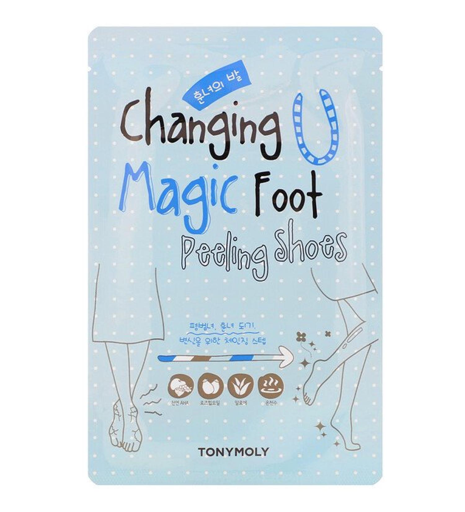 Tony Moly Changing U Magic Foot Peeling Shoes 1 Pair 0.60 oz (17 g) Each