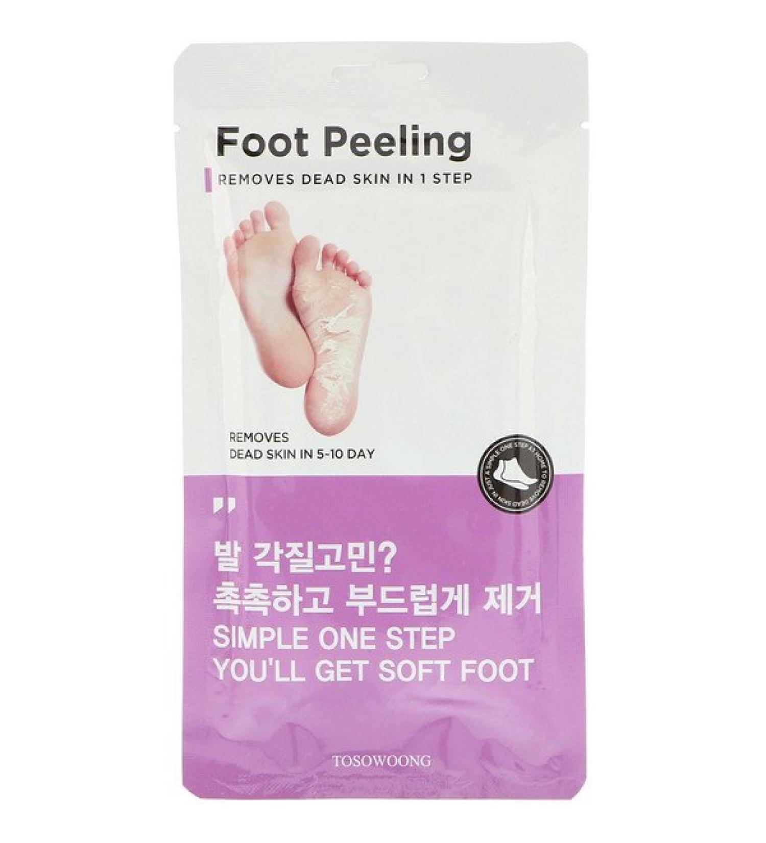 Tosowoong Foot Peeling Size Large 2 Pieces 20 g Each