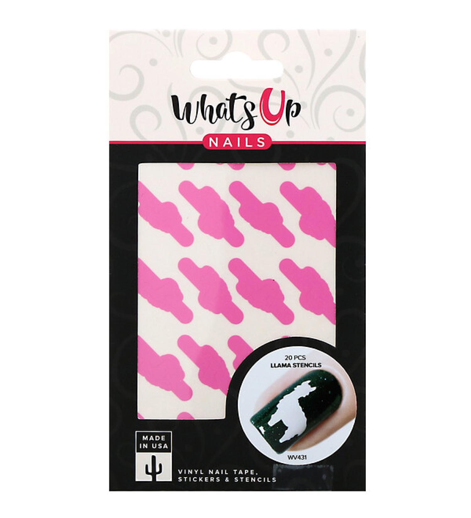 Whats Up Nails Llama Stencils 20 Pieces