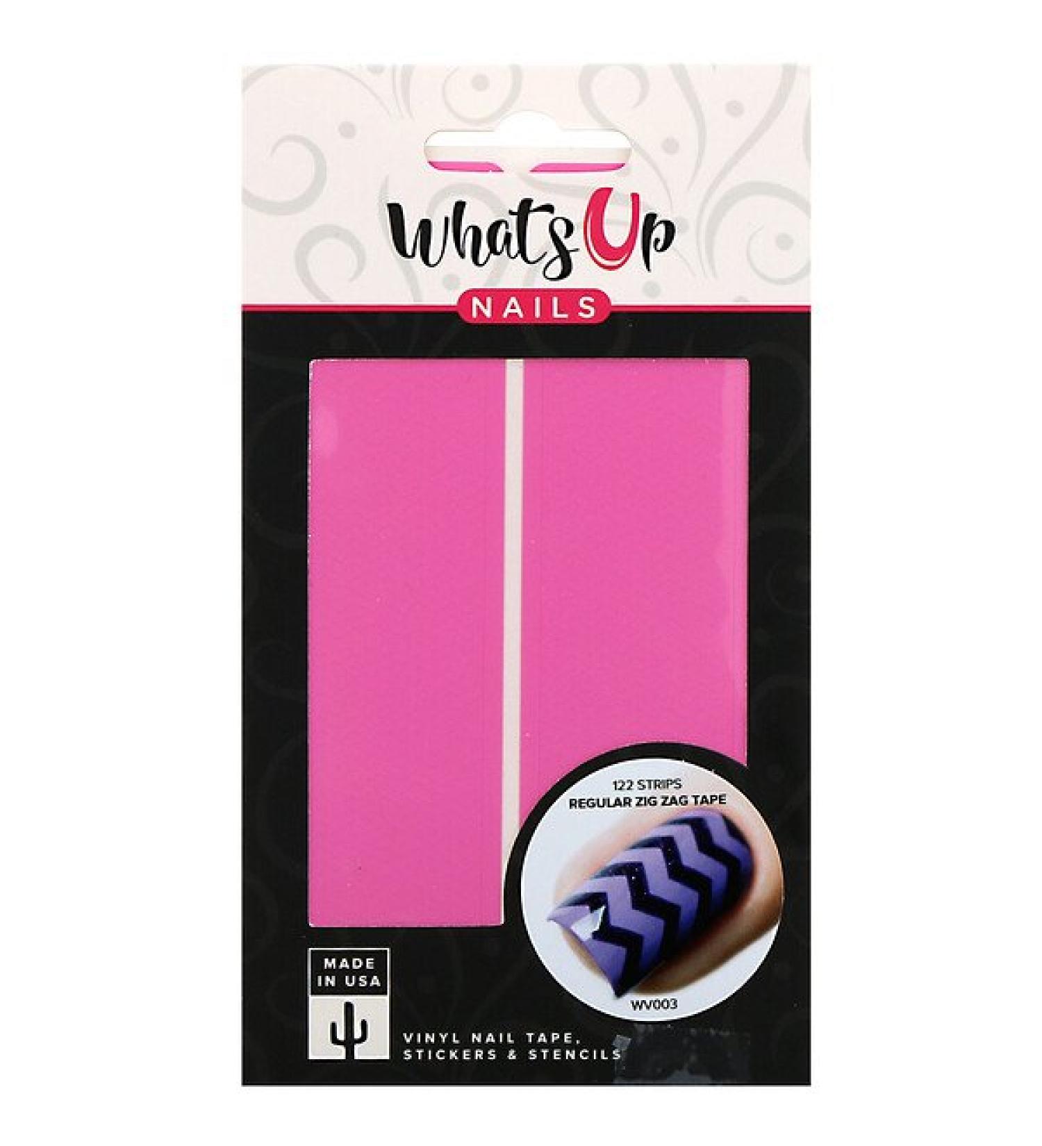Whats Up Nails Regular Zig Zag Tape 122 Strips