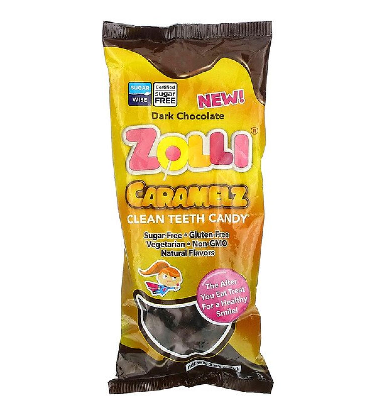 Zollipops Zolli Caramelz Dark Chocolate 3 oz (85 g)