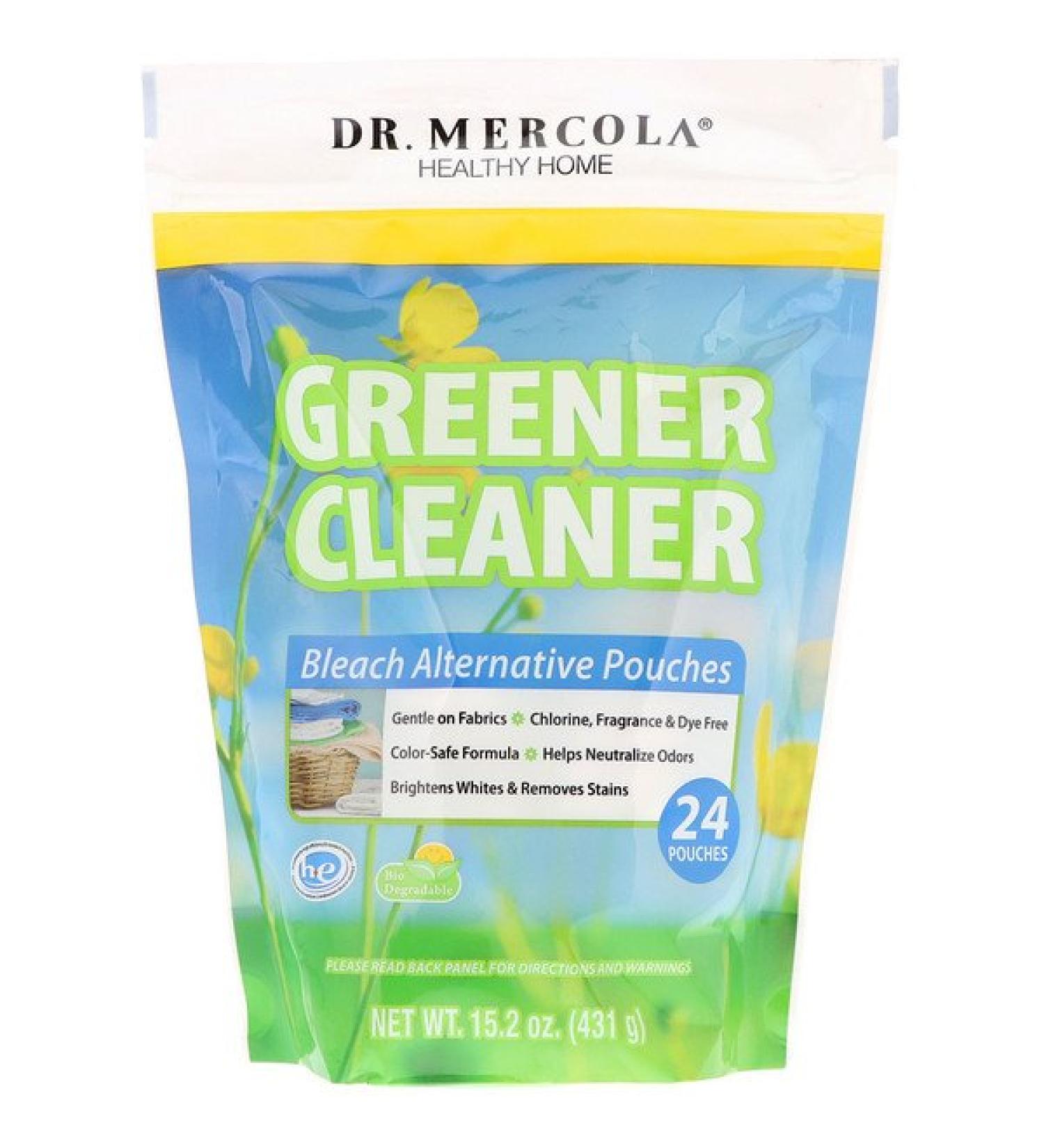 Dr. Mercola Greener Cleaner Bleach Alternative Pouches 24 Pouches