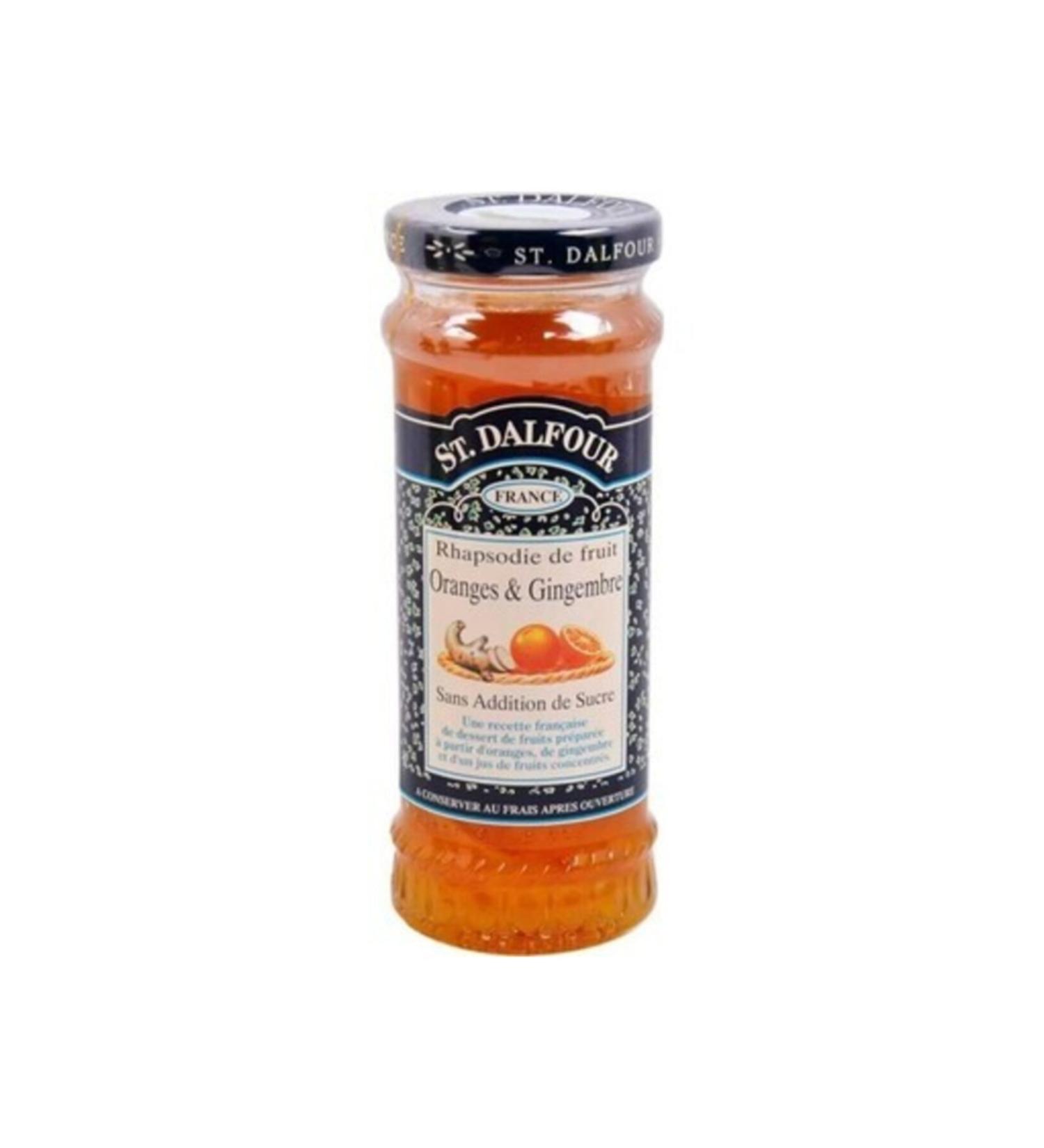 St. Dalfour Ginger-orange Jam Sugarfree 284 Gr