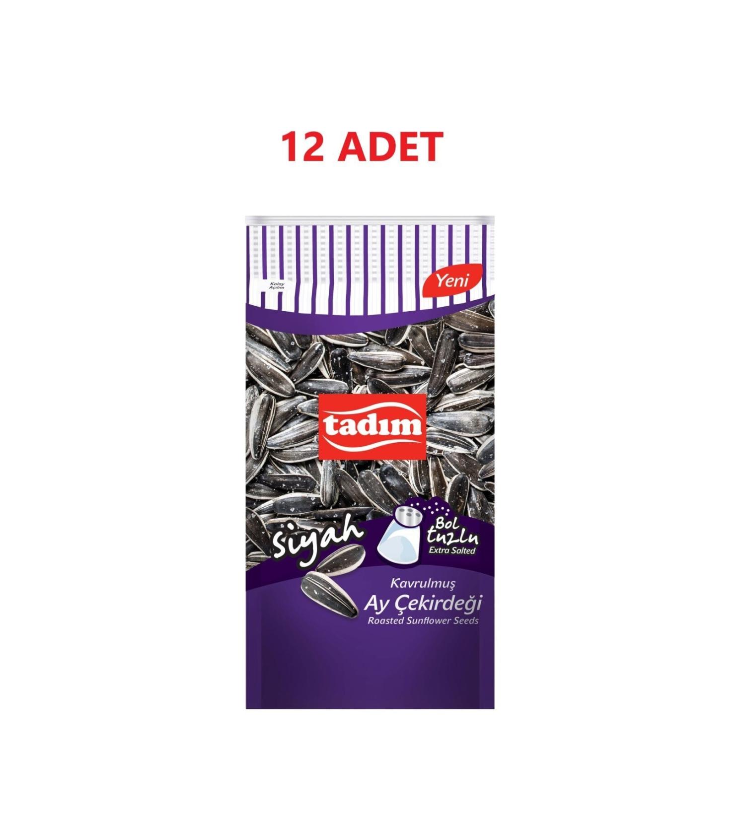 Tad m Black Rich Salted Sunflower Seeds 200 Gr X 12 Pieces