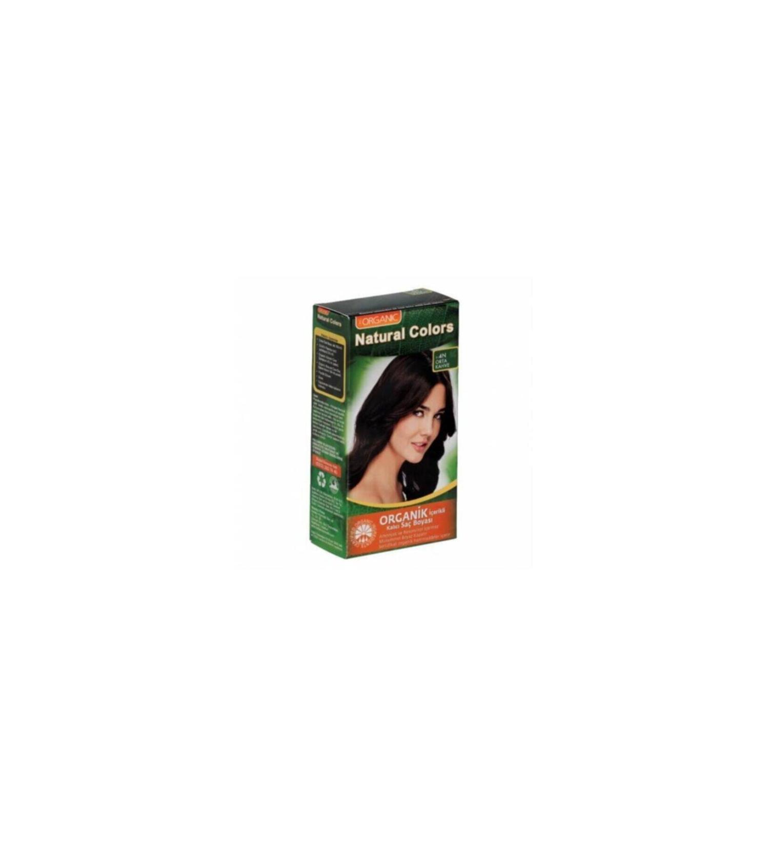 Organic Natural Colors 4n Medium Brown Hair Dye