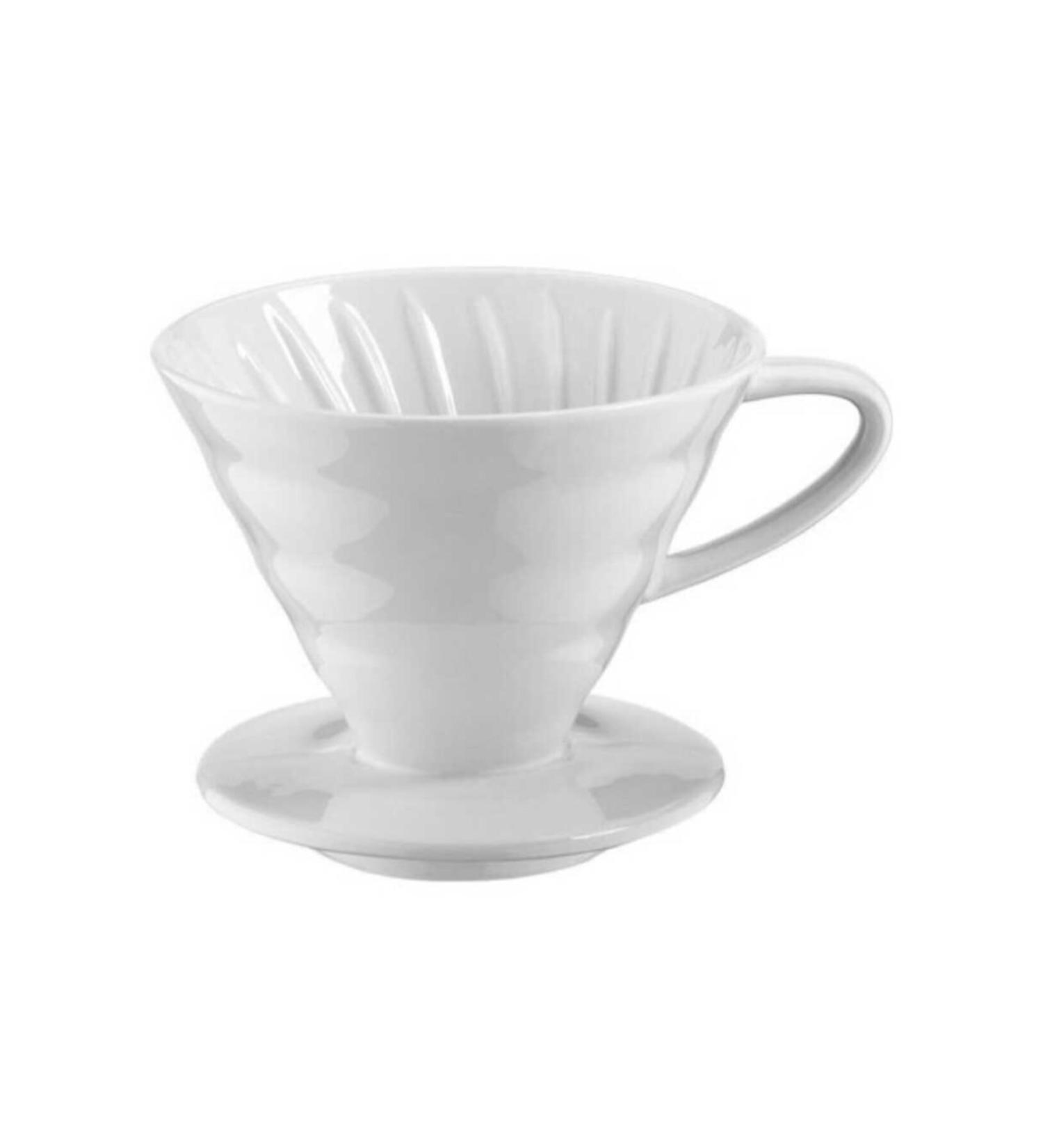 Epinox V60 02 White Coffee Brewing Apparatus Ceramic