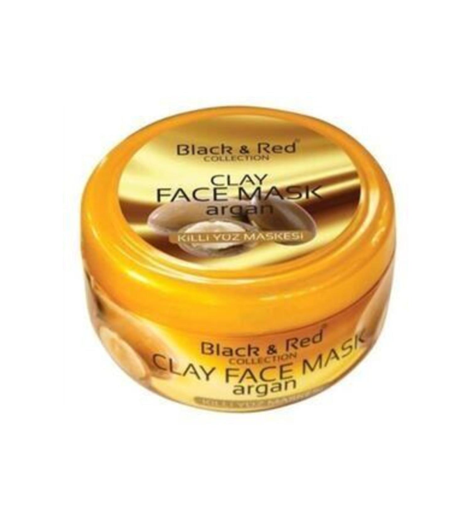 Black Red Black&red Clay Face Mask Argan