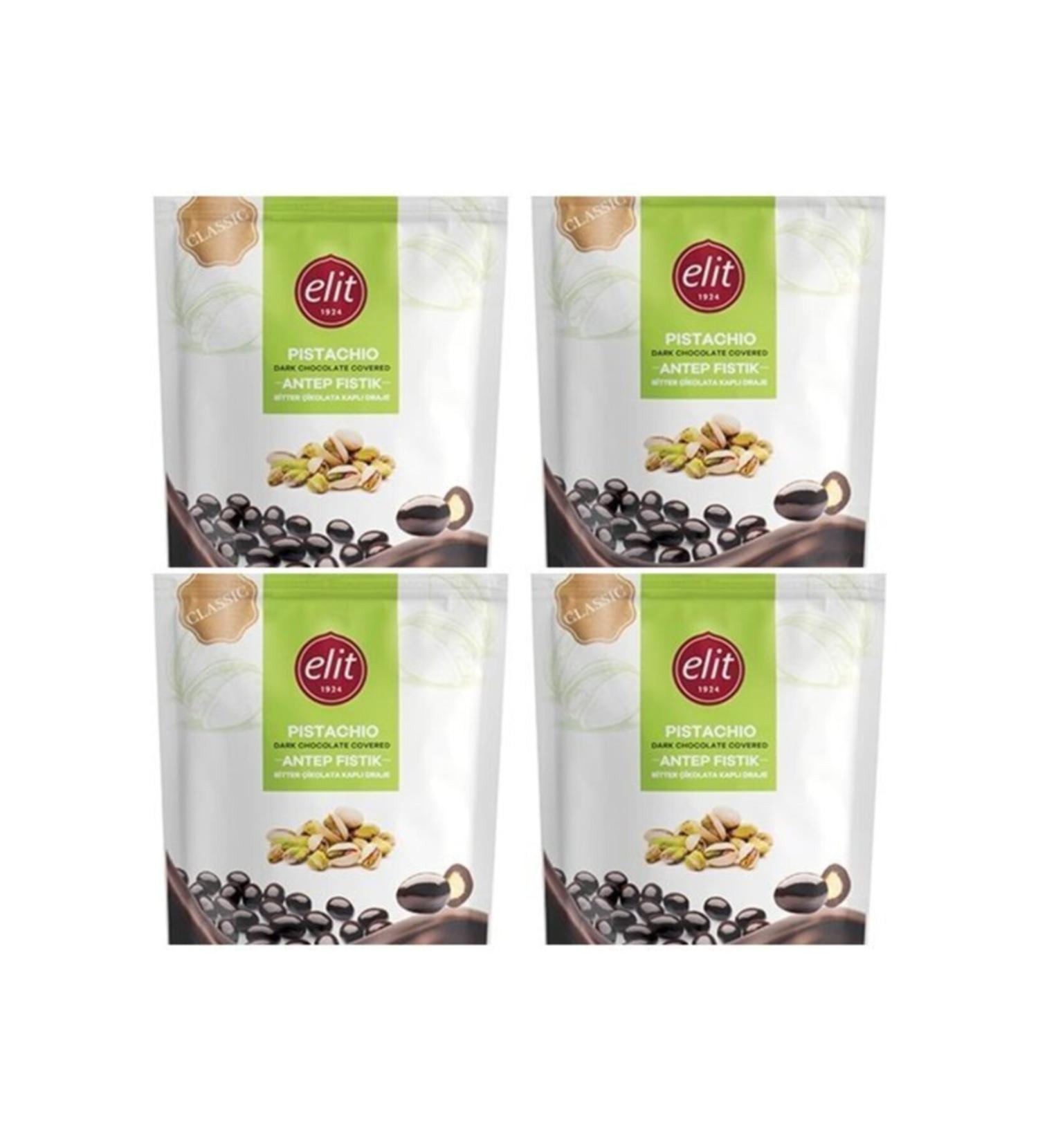 Elit Bitter A.Pistachio Dragee 100gr 4 Pieces