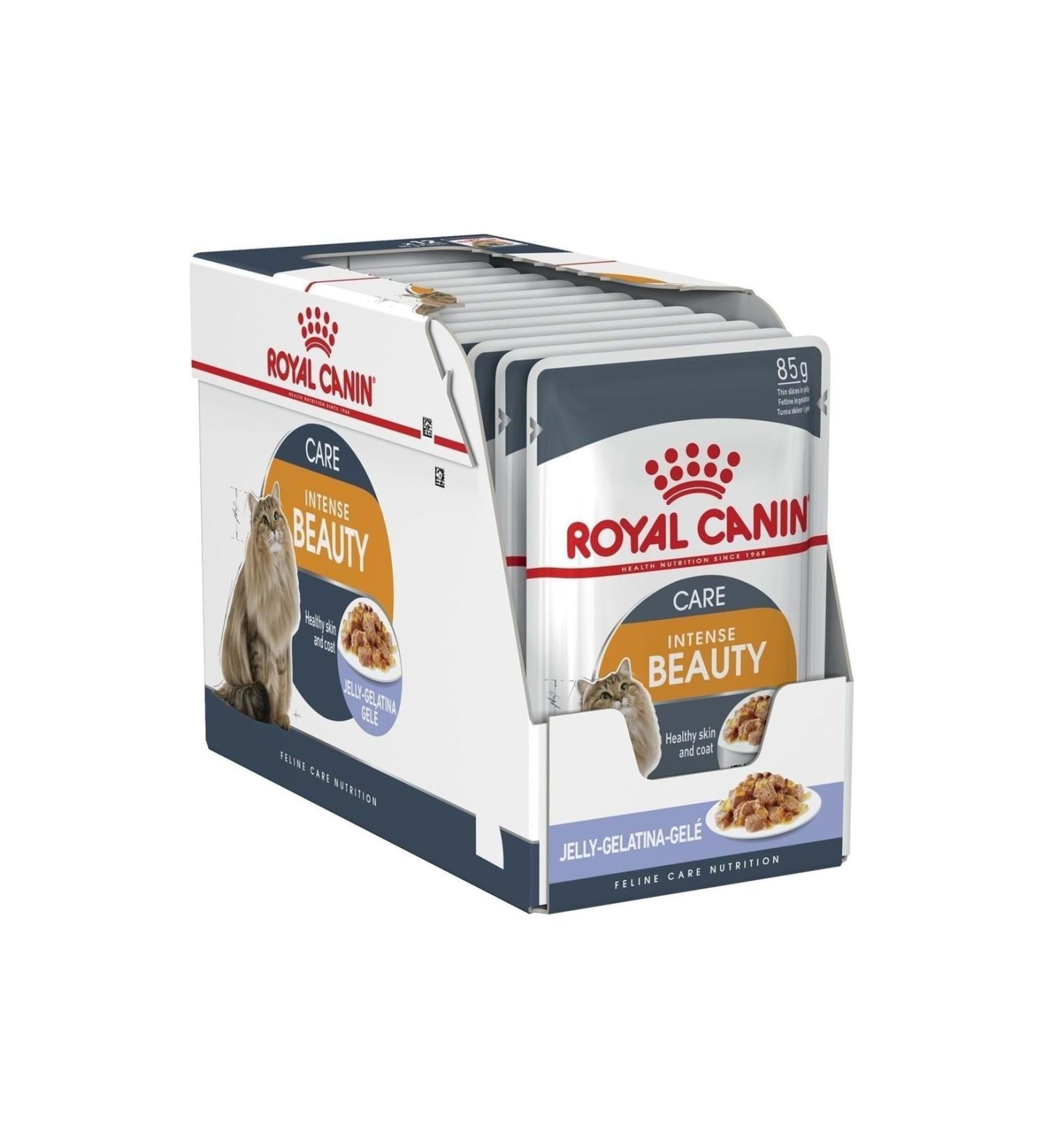 Royal Canin Intense Beauty Jelly Canned Cat Food 85 Gr 12 Pieces