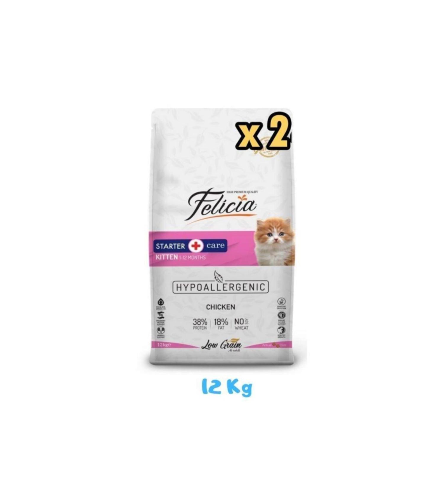 Felicia Kitten Chicken Kitten Cat Food 12 Kg (2 Pieces)