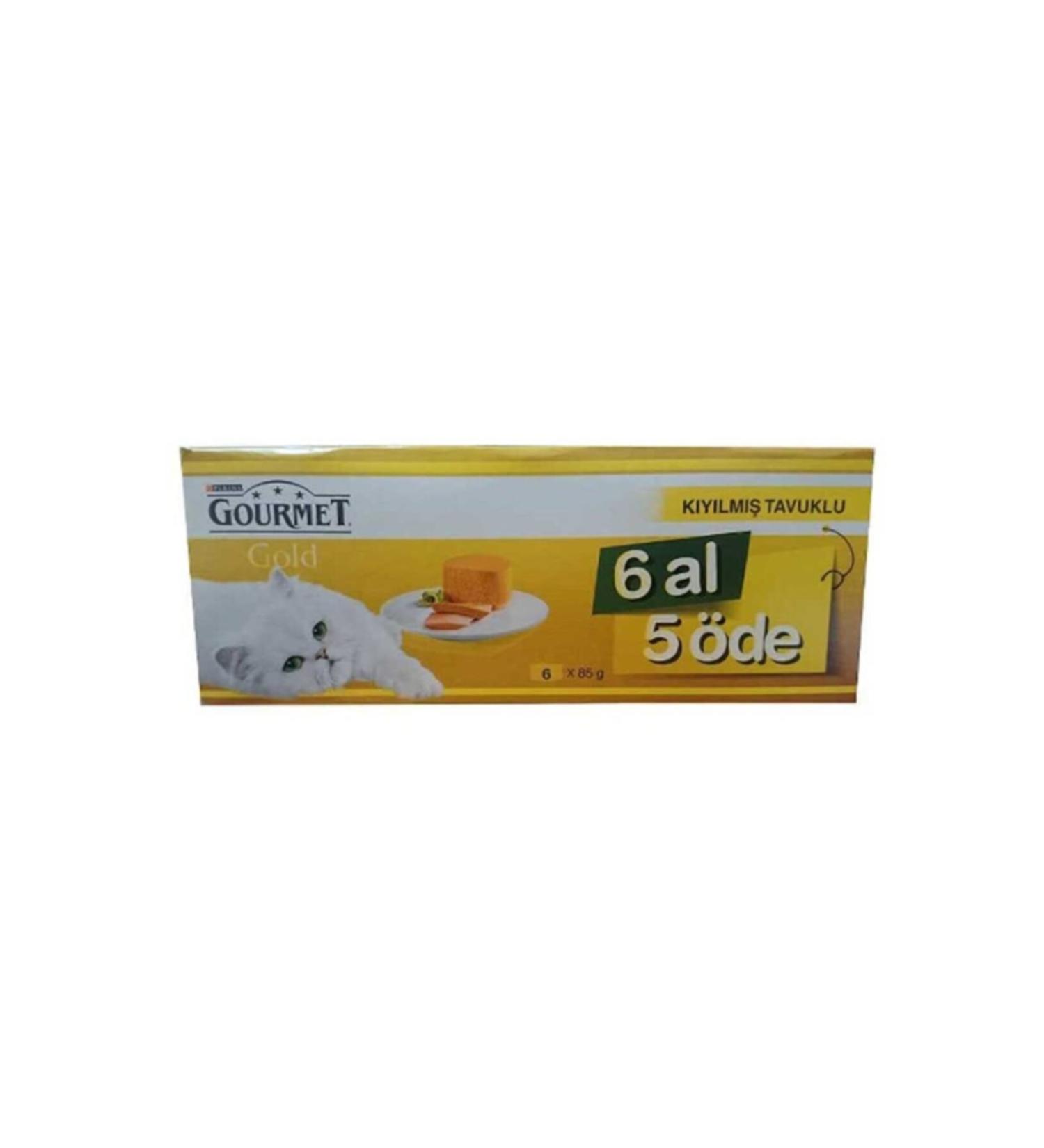 Gourmet Gourmet Adult Cat Canned Food with Minced Chicken 85gr Buy 6 Pay 5