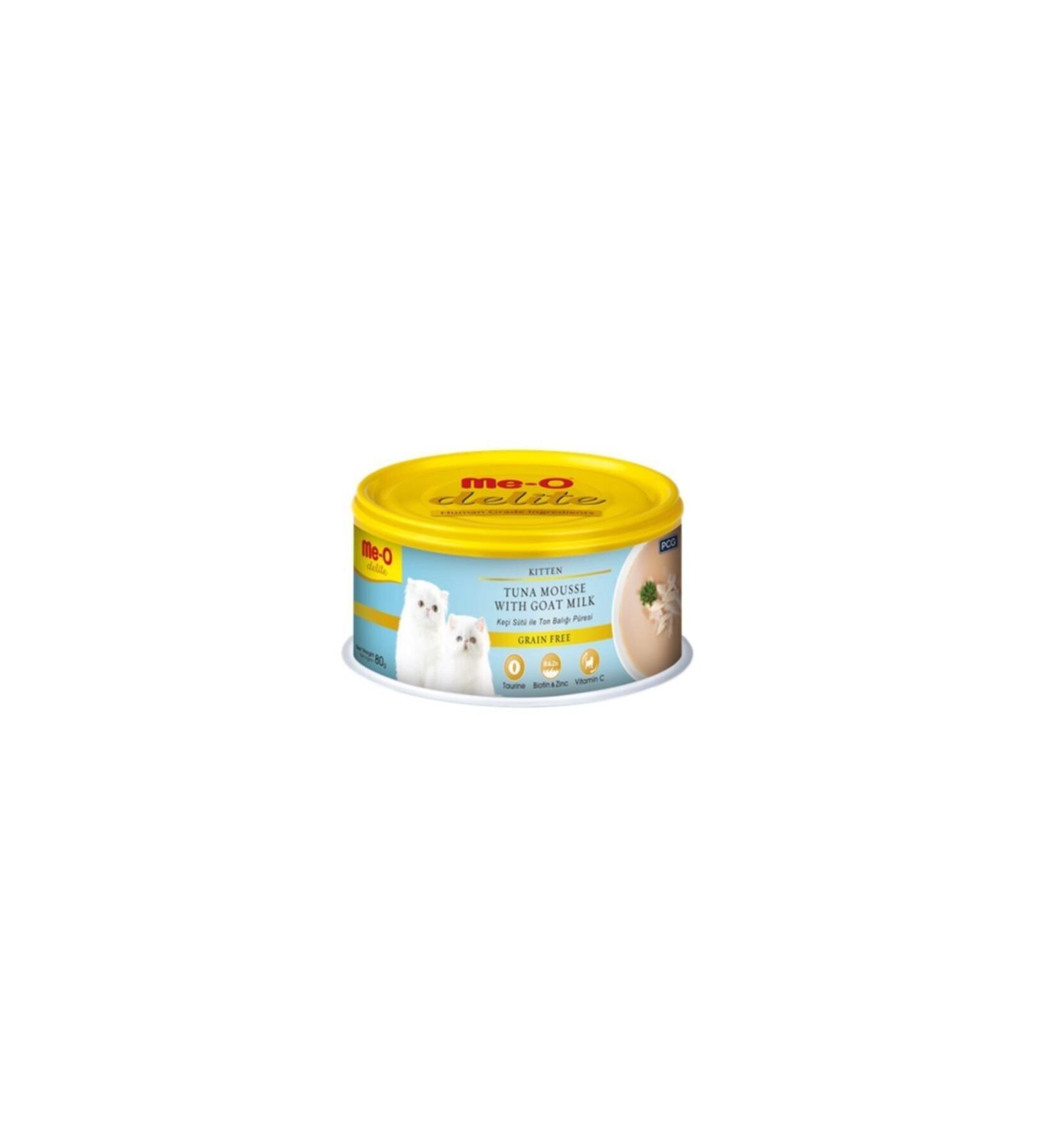 me-o Kitten 80 Gr Tuna Mousse With Goat Milk 24 pieces