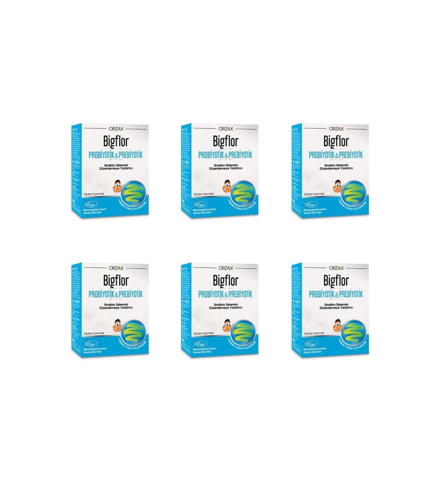 Ocean Bigflor Probiotic/Prebiotic 10 Sachet 6 Pack