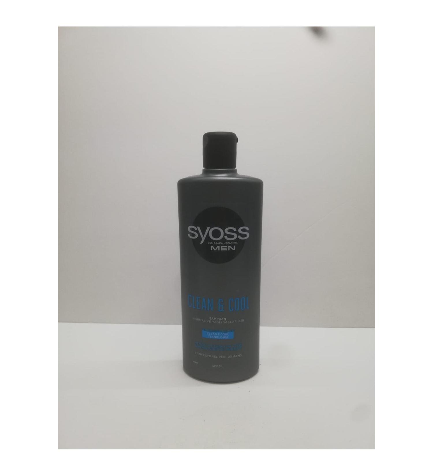 Syoss Men Clean Cool Normal and Oily Hair Shampoo 500 ml