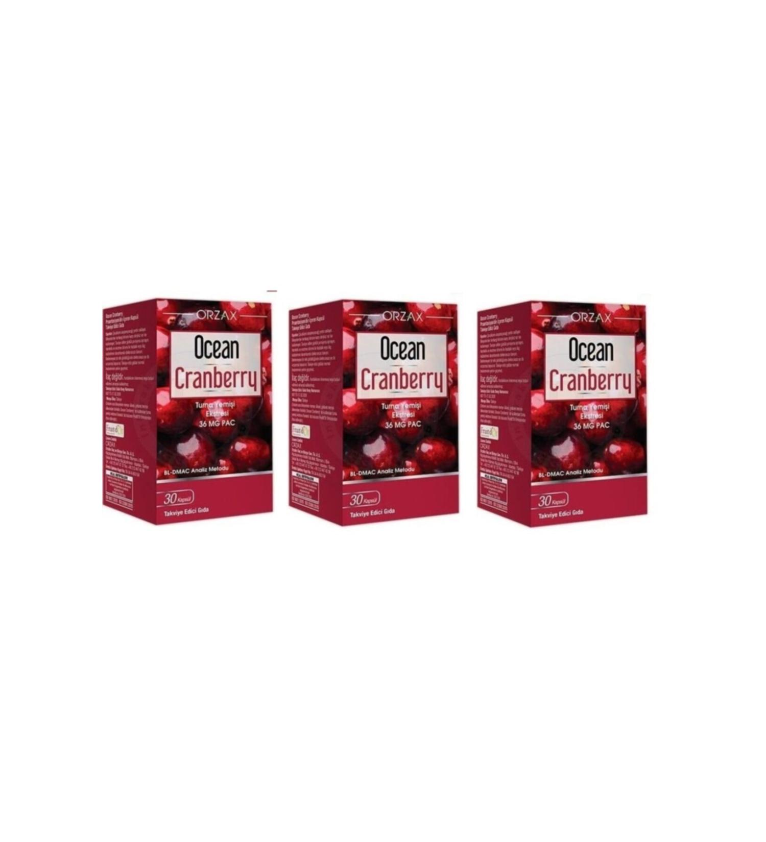 Ocean Ocean Cranberry 30 Capsules 3 Pieces