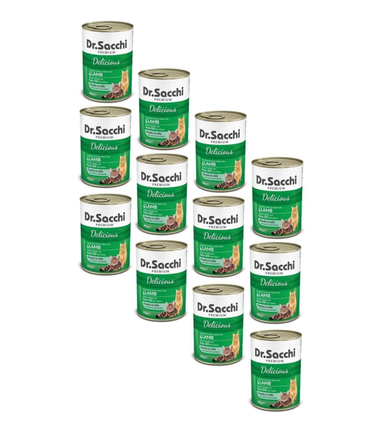 Dr. Sacchi Dr.sacchi Lamb Cat Canned Food 400 Gr (12 Pieces)