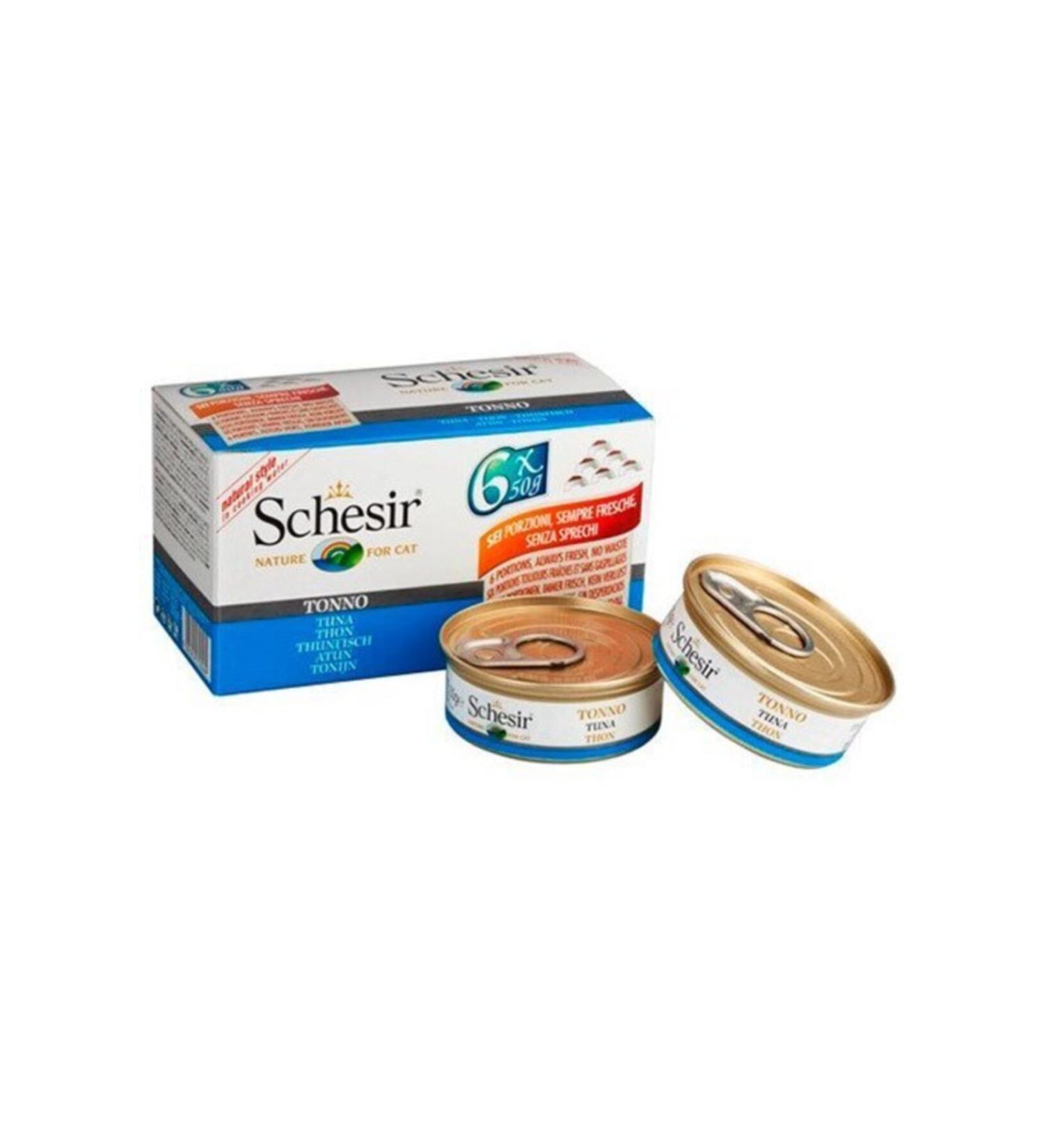 Schesir Multipack Canned Tuna Cat 6x50 Gr