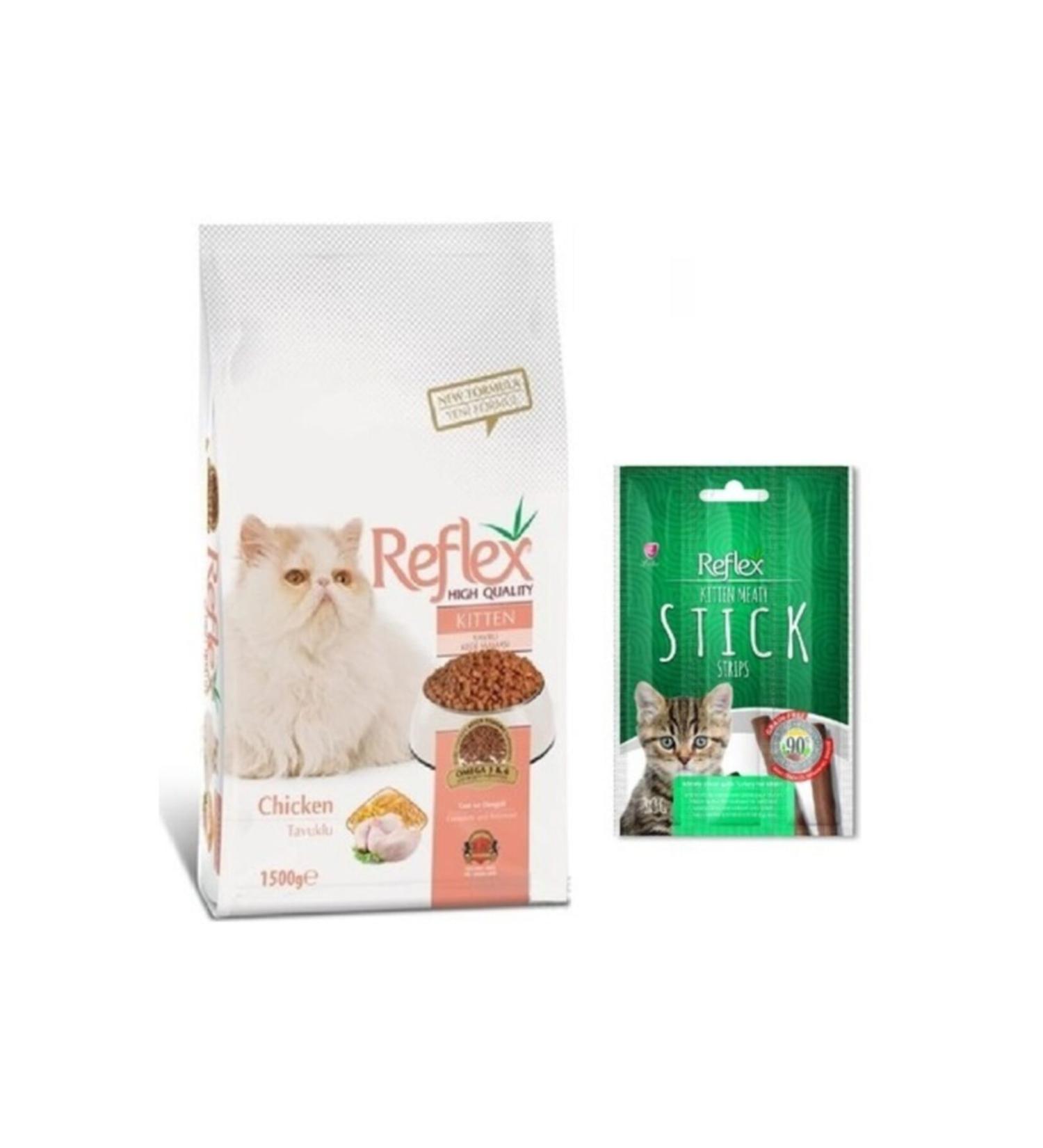 Reflex Kitten Chicken Kitten Food 1.5 kg + Stick