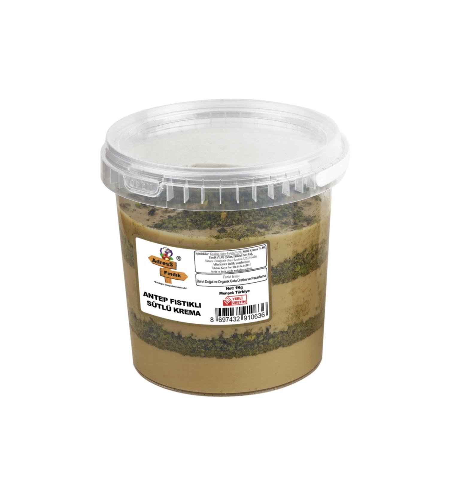adressfindik Pistachio Milk Cream 1 Kg