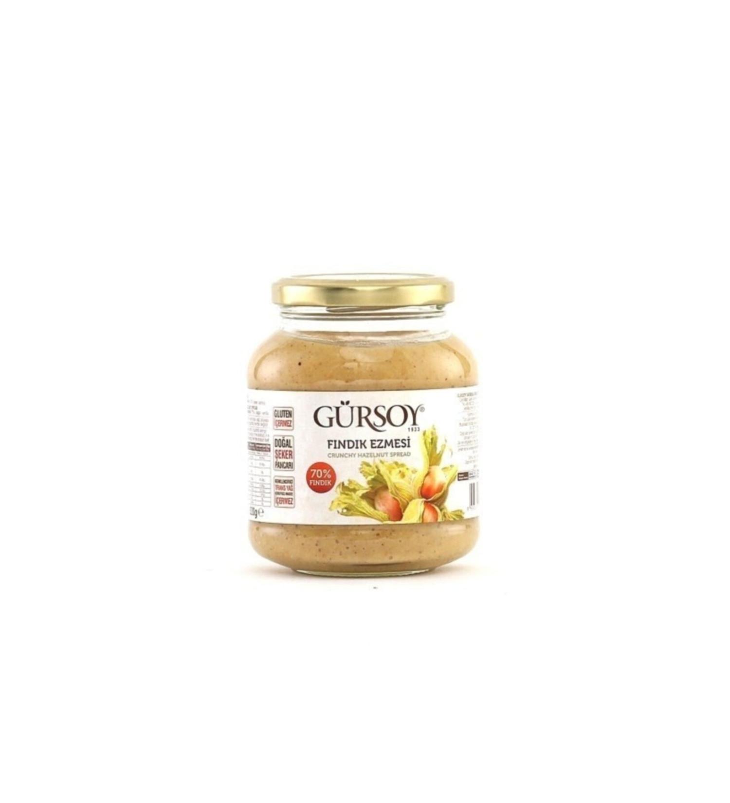 Gursoy Hazelnut Paste 320g Glass Jar