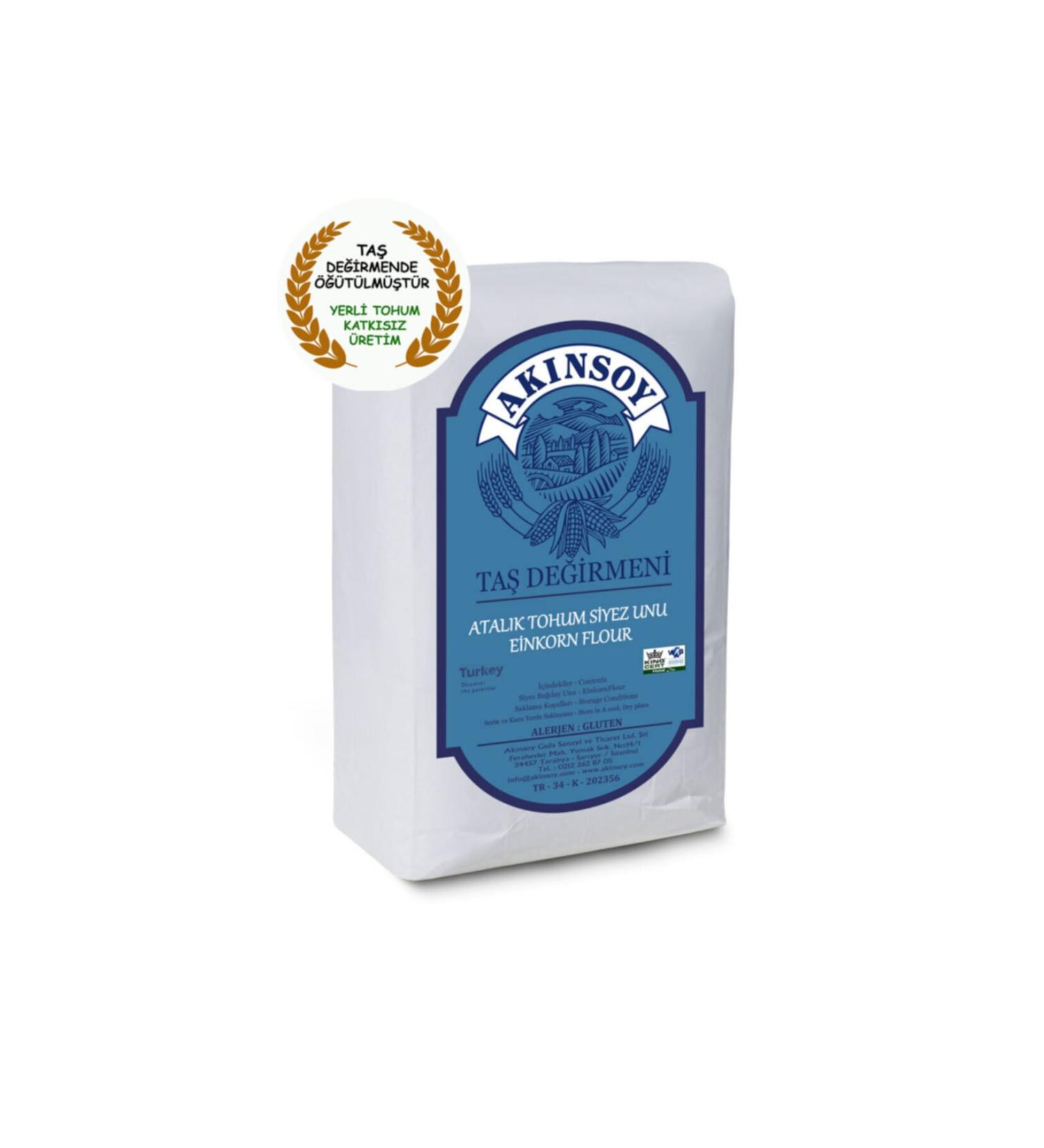 AKINSOY Heirloom Seed Einkorn Wheat Flour 2 Kg