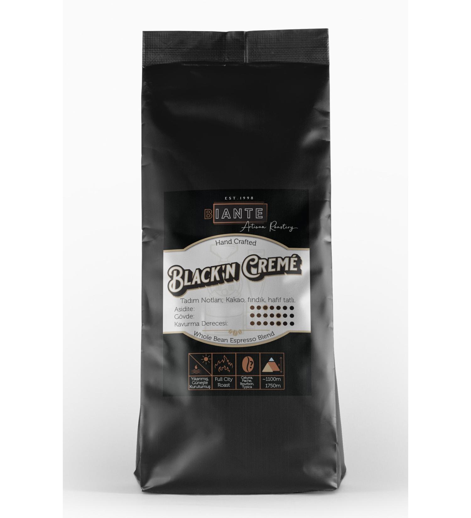 Biante Black'n Creme Blend Espresso Coffee Beans 1 Kg