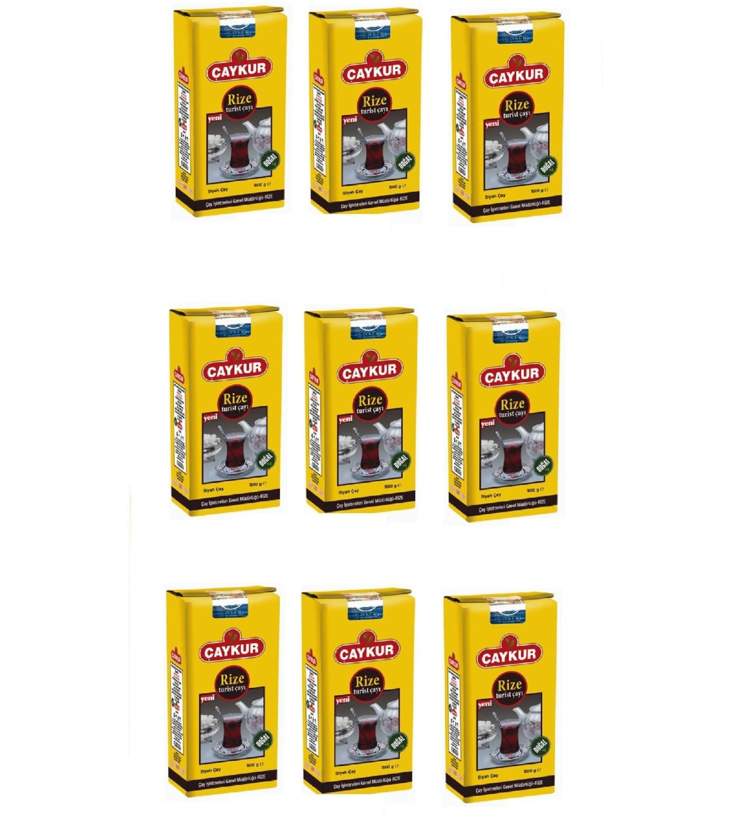 aykur Rize Tourist Tea 1000 Gr X 9 Pieces