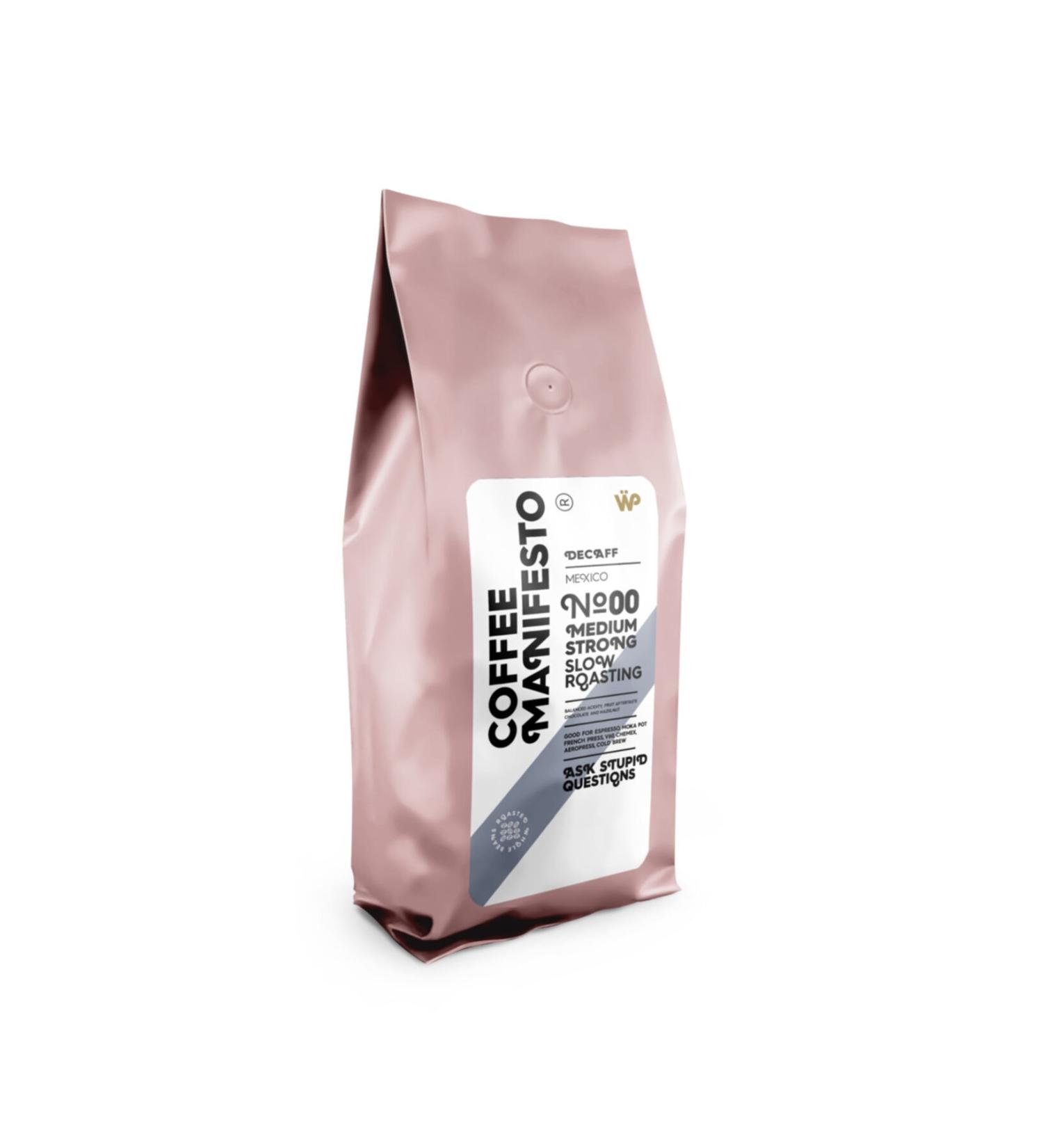 Coffee Manifesto No00 Decaff (decaffeinated) Filter Coffee 250 Gr. Ground