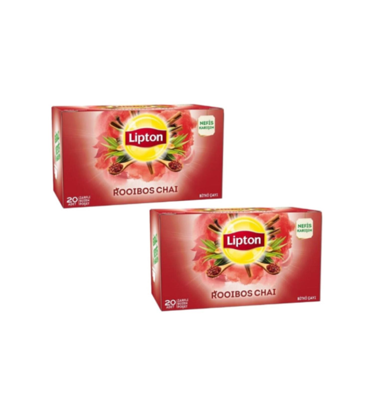 Lipton Rooibos Tea 20 Pack 2 Cup Tea Bag - Buy Online on GoSupps.com