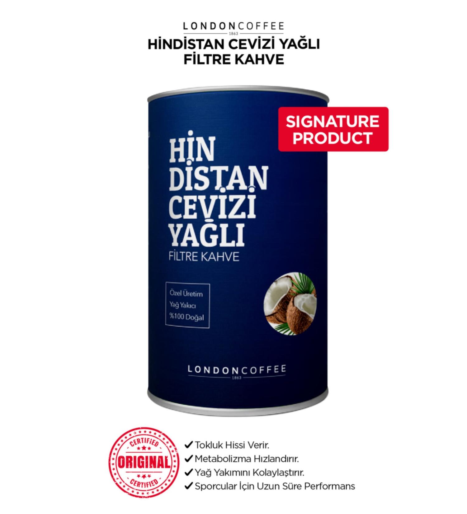 London Coffee Coconut Oil Filter Coffee 250 gr