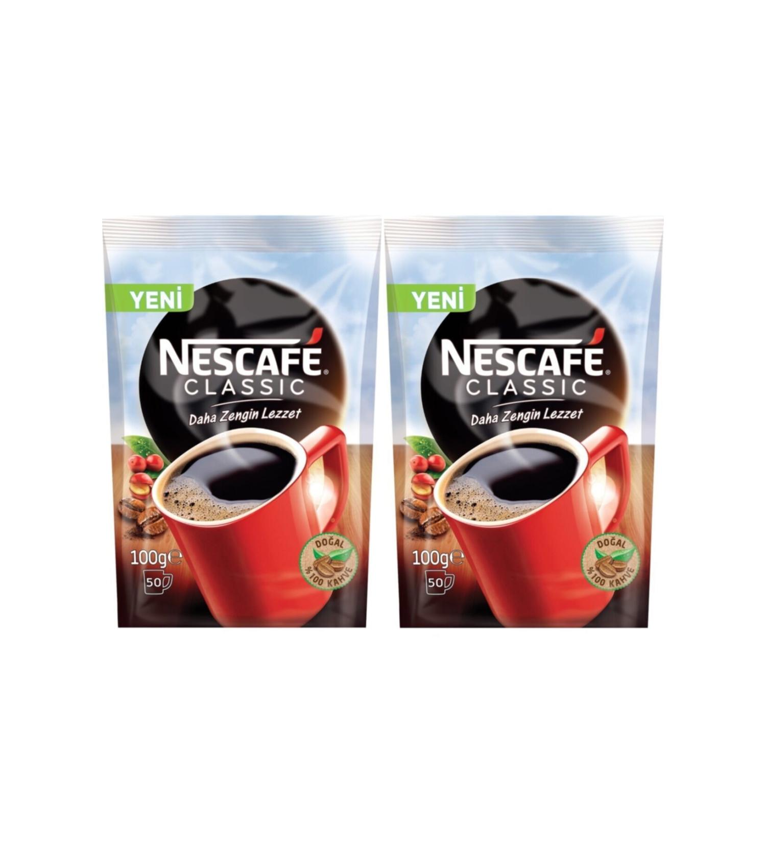 Nescafe Nescafe Classic Instant Coffee 2x100gr Ecopack