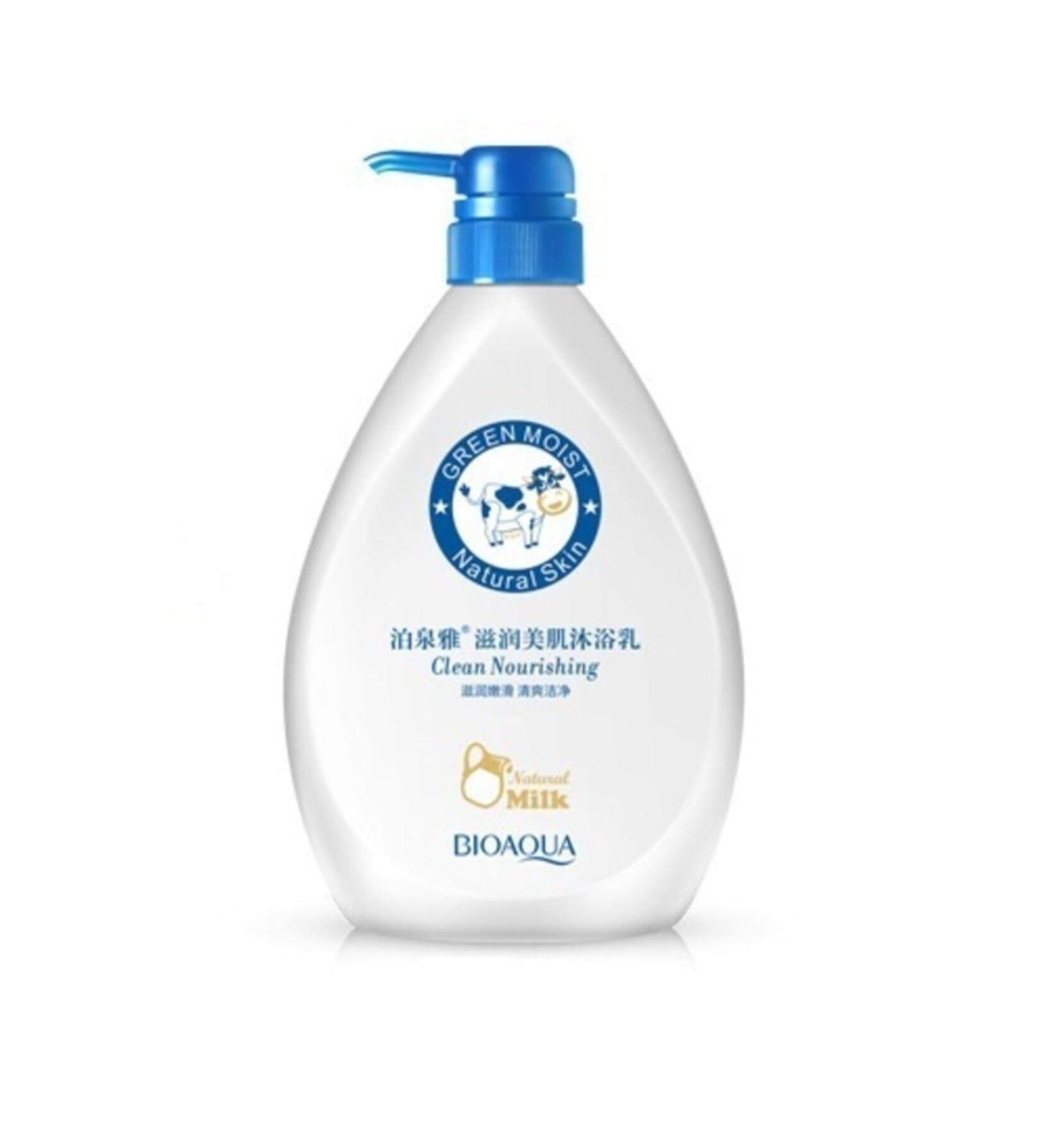 BIOAQUA Natural Milky Purifying and Nourishing Cream Shower Gel 720 ml - Buy Online on GoSupps.com