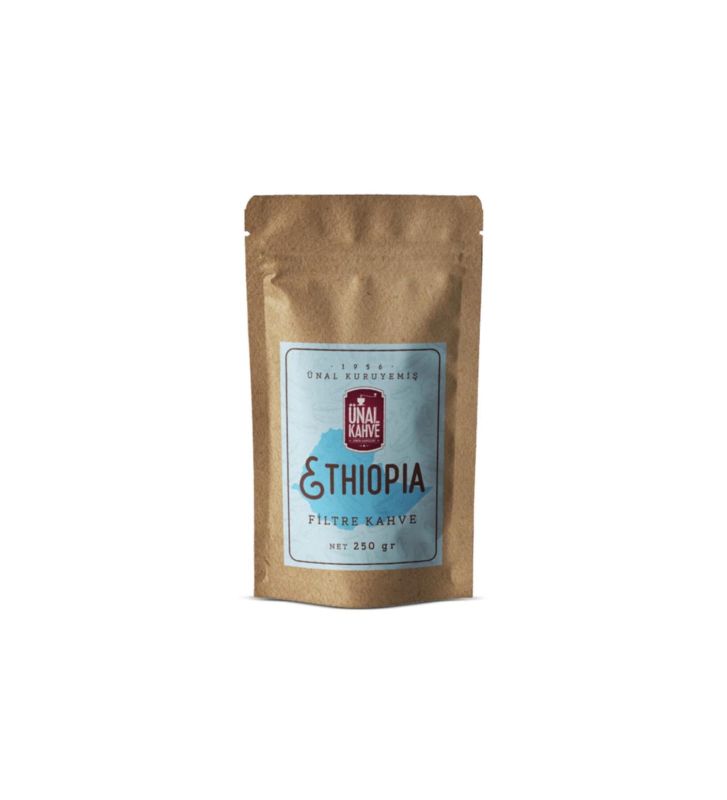 Unal Kuruyemi Premium Ethiopia Filter Coffee 200 gr Package (BEANS)