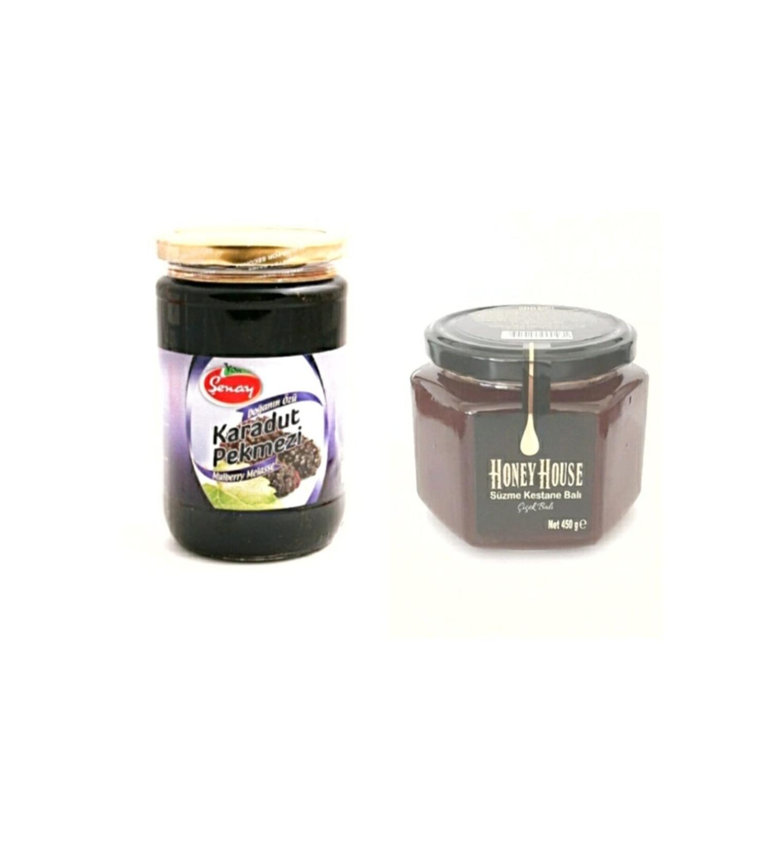 enay Advantage Package Chestnut Honey 450gr + Black Mulberry Molasses 800gr