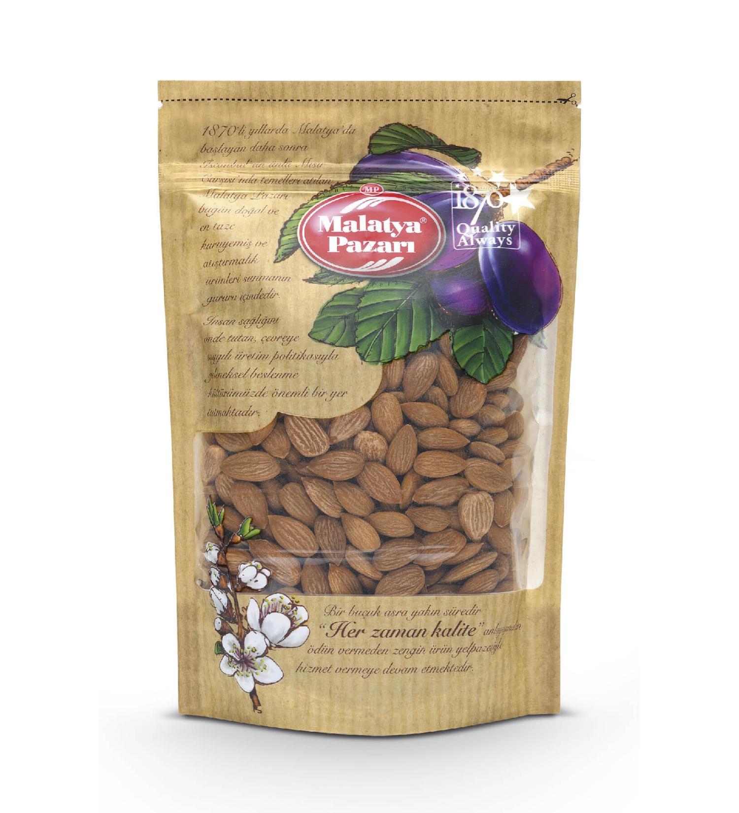 Malatya Bazaar Apricot Kernels in Zippered Package 500 gr