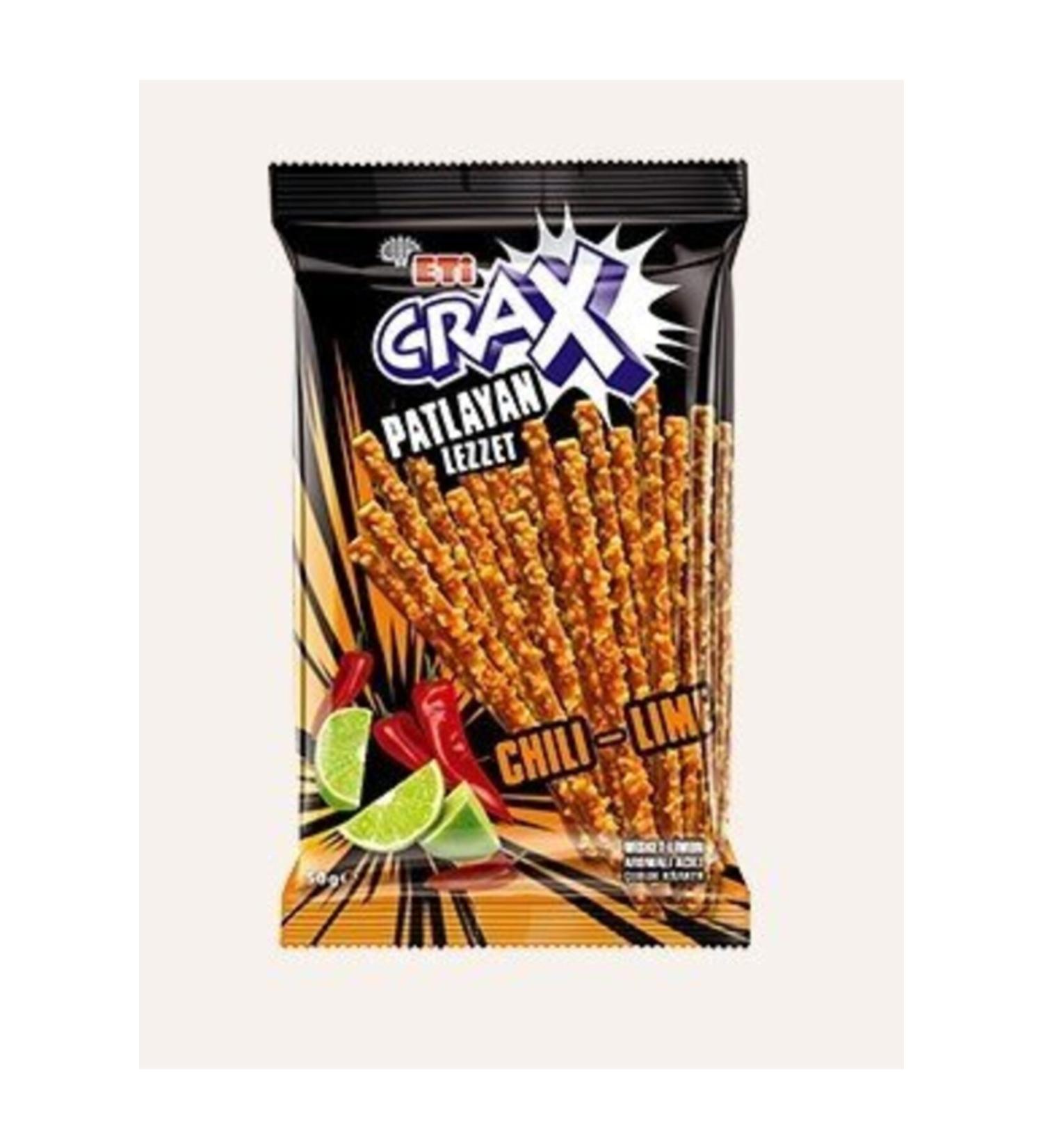 Eti Crax Chilli Lime 50 Gr X 18 Pieces