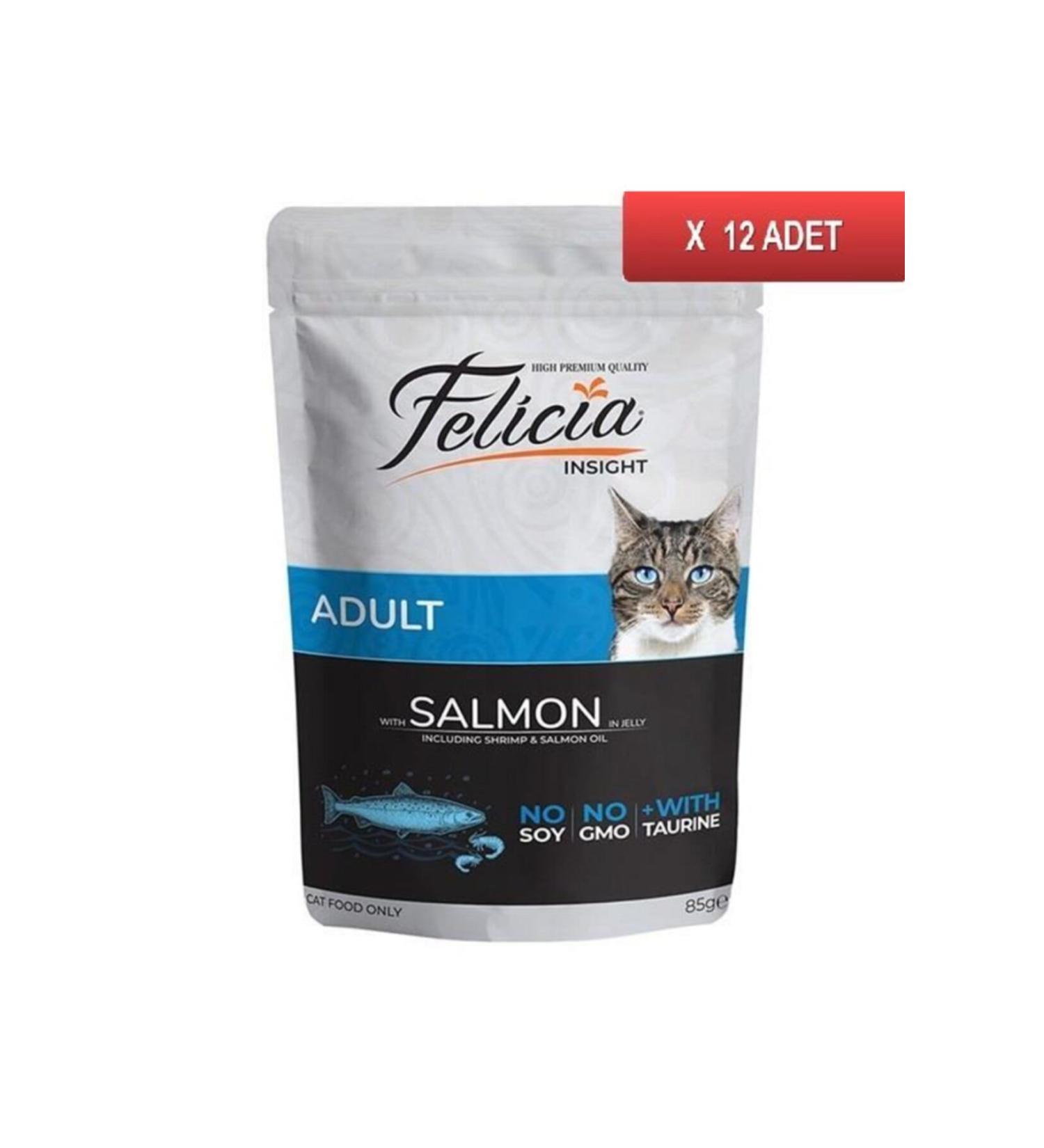 Felicia Pouch Salmon Cat Canned Food Grain-Free 85 gr X 12 Pieces