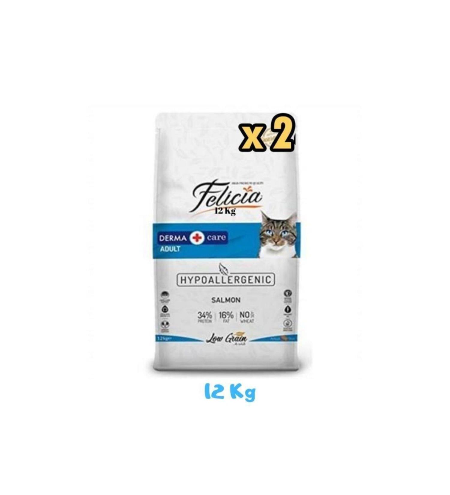 Felicia Salmon Adult Cat Food 12 Kg (2 Pieces)