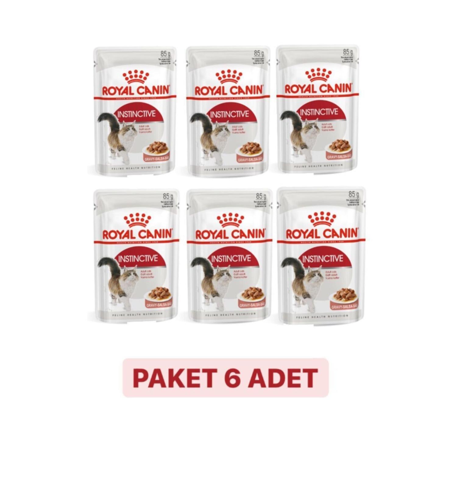 Royal Canin Instinctive Gravy Wet Cat Food 85 Gr X 6 Pieces