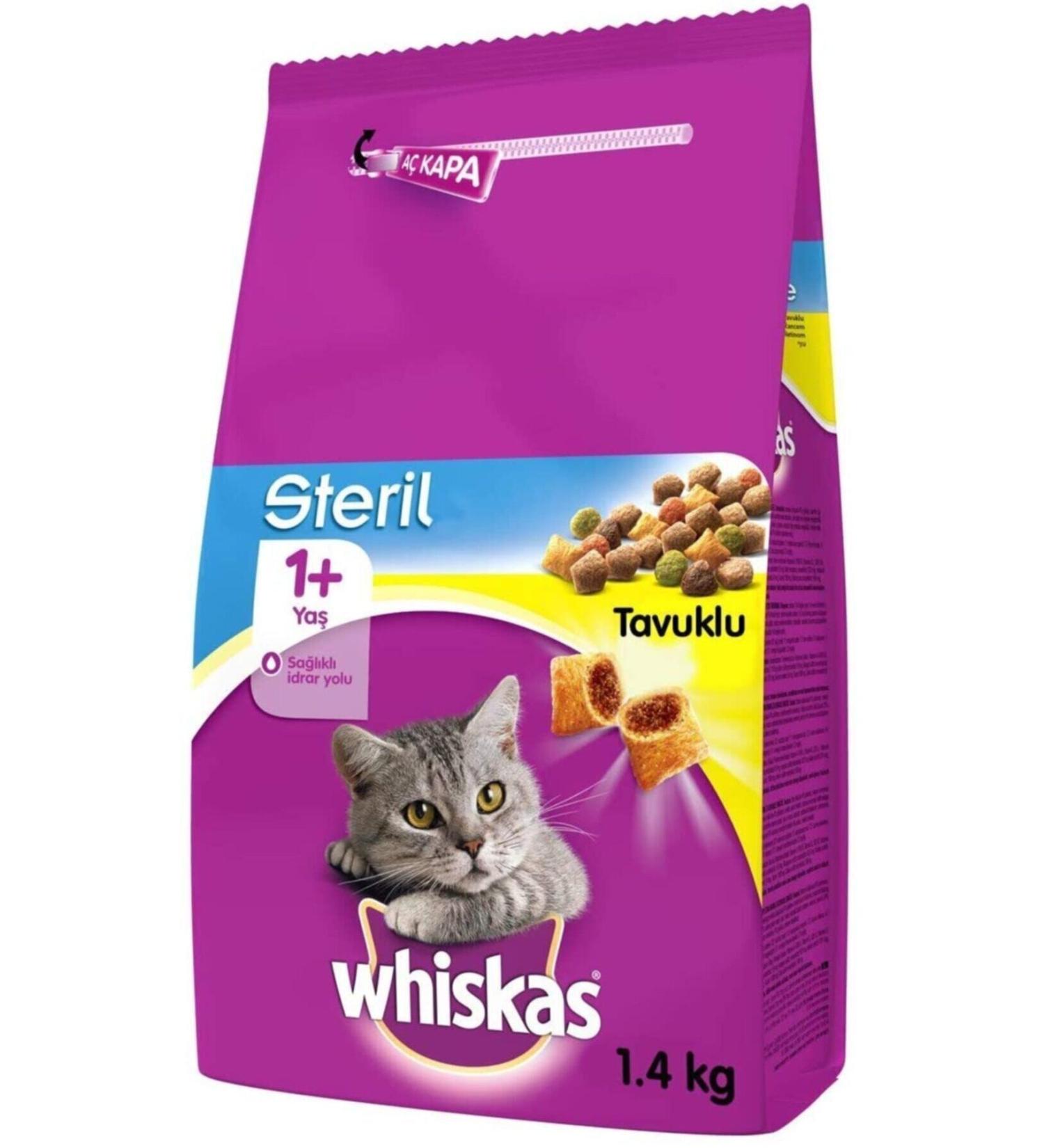 Whiskas Whiskas Adult 1.4 Kg Sterilized Cat Food Chicken