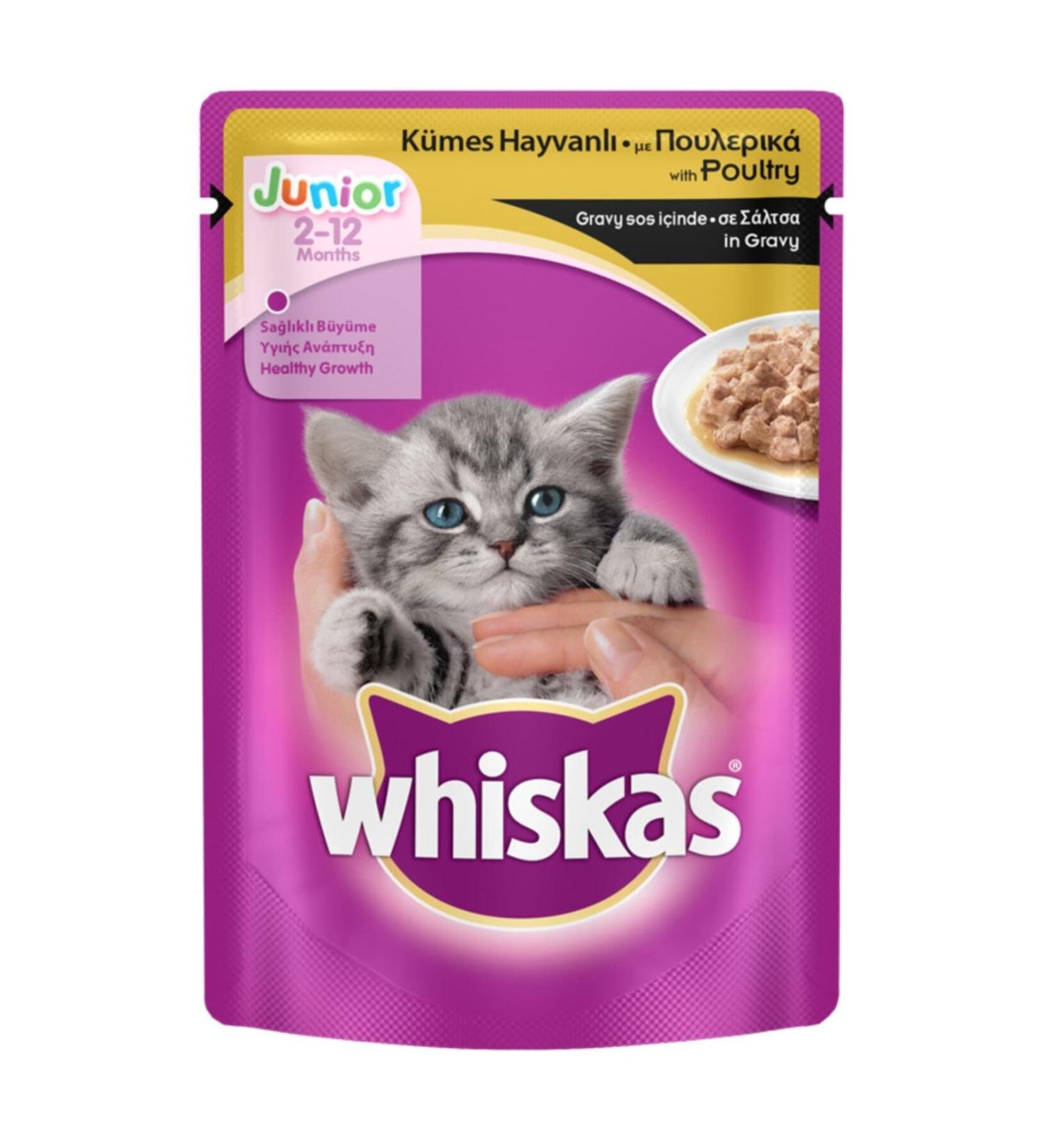 Whiskas Pouch Junior Chicken Meat Kitten Cat Wet Food 100 Gr X 5 Pieces