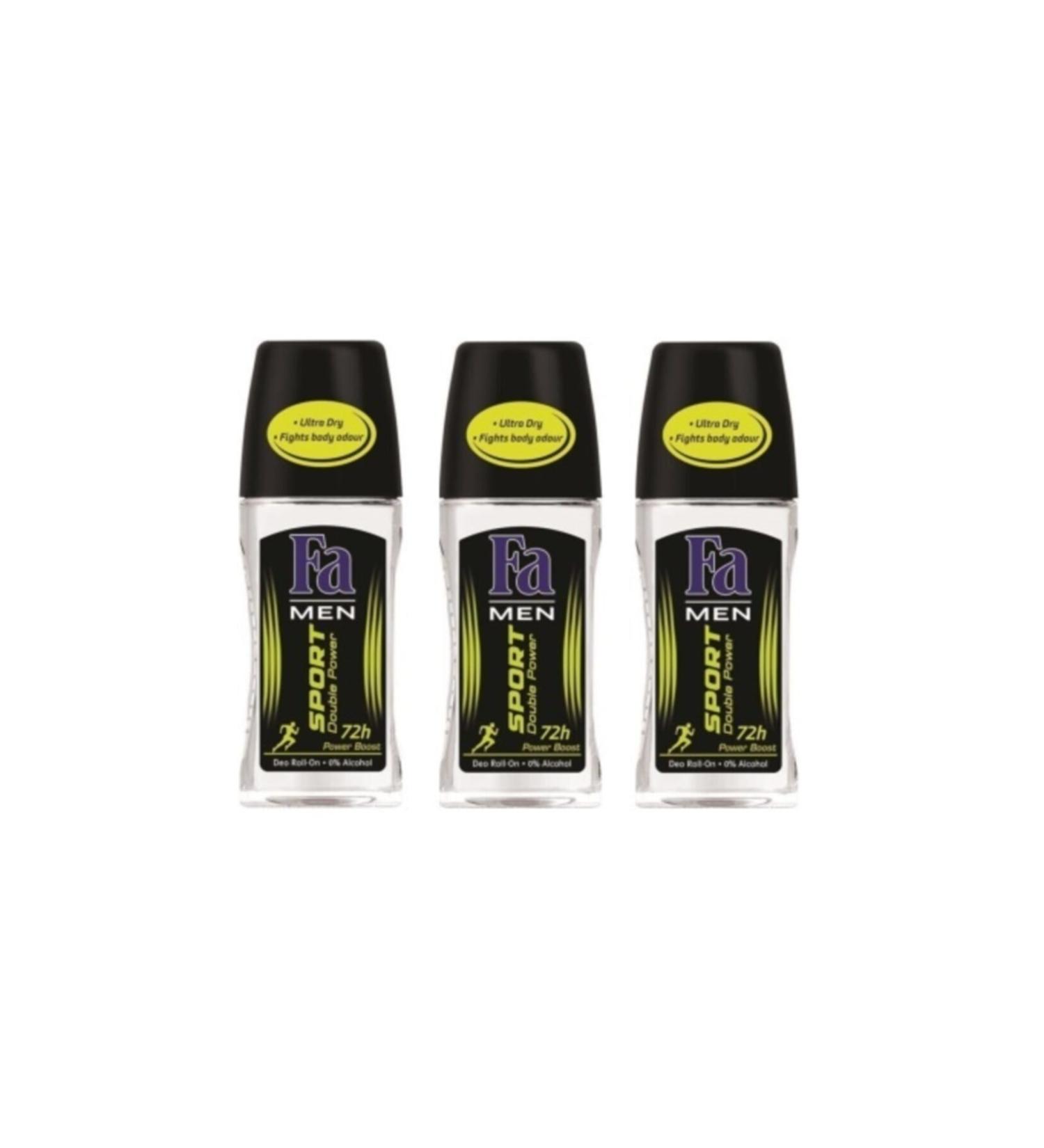 Fa Men Sport Double Power (new Name Sport Energy Boost) Roll-on 50 Ml X3