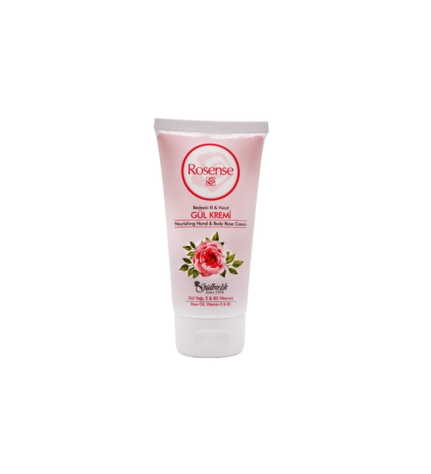 G lbirlik Rosense Rosense Nourishing Hand and Body Rose Cream 75 Ml