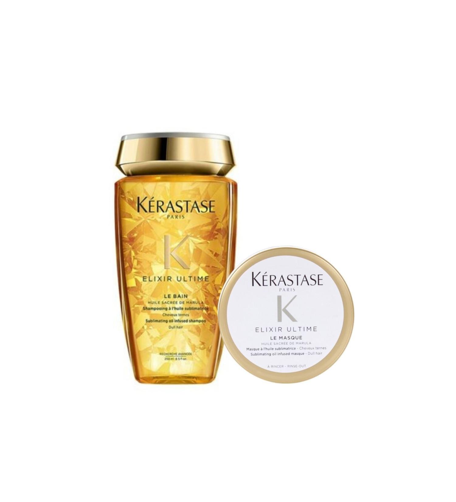 Kerastase Elixir Ultime Le Bain 250 Ml + Le Masque 75 Ml Trial Size